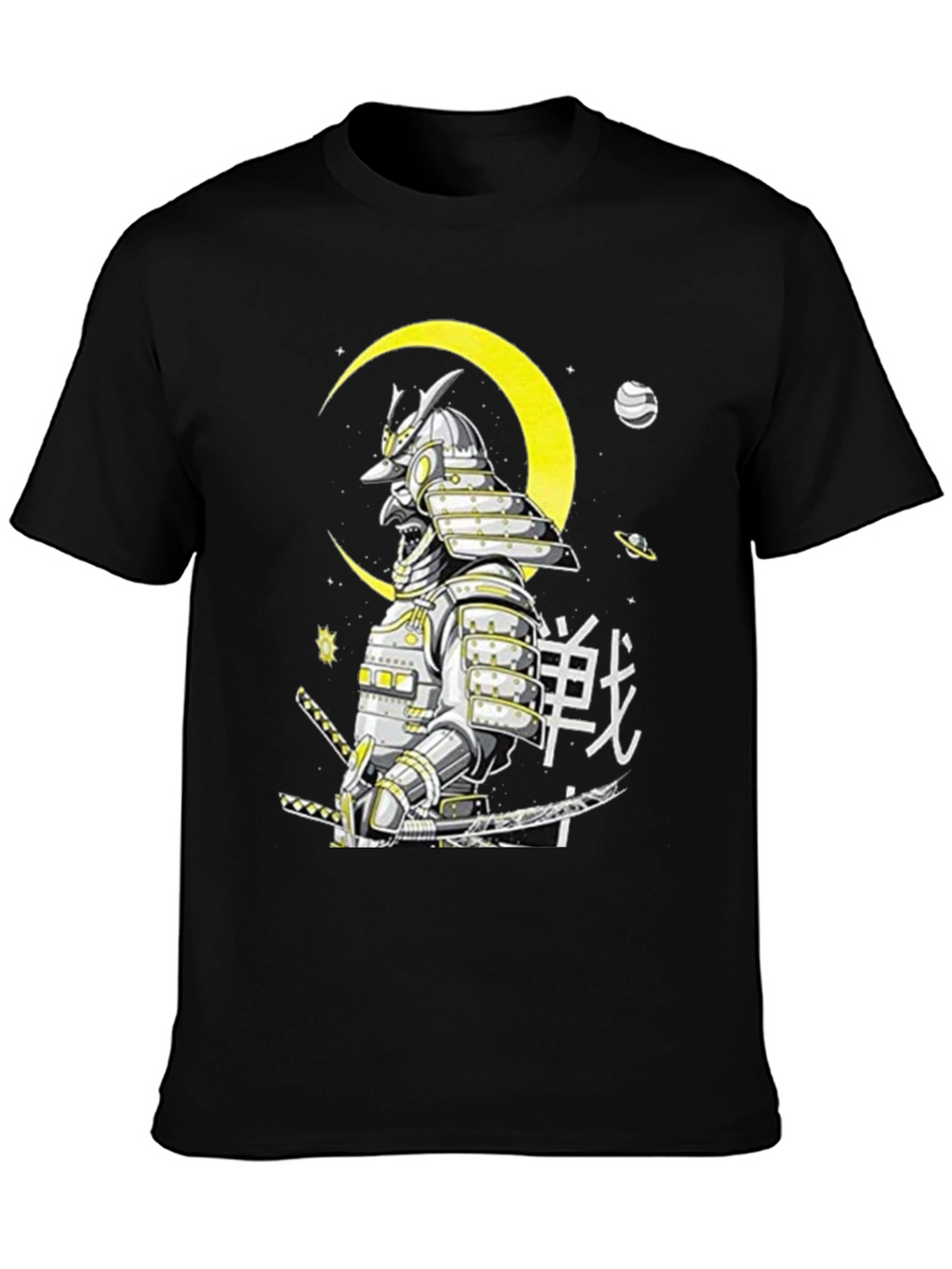Samurai Warrior Graphic T-Shirt - Black