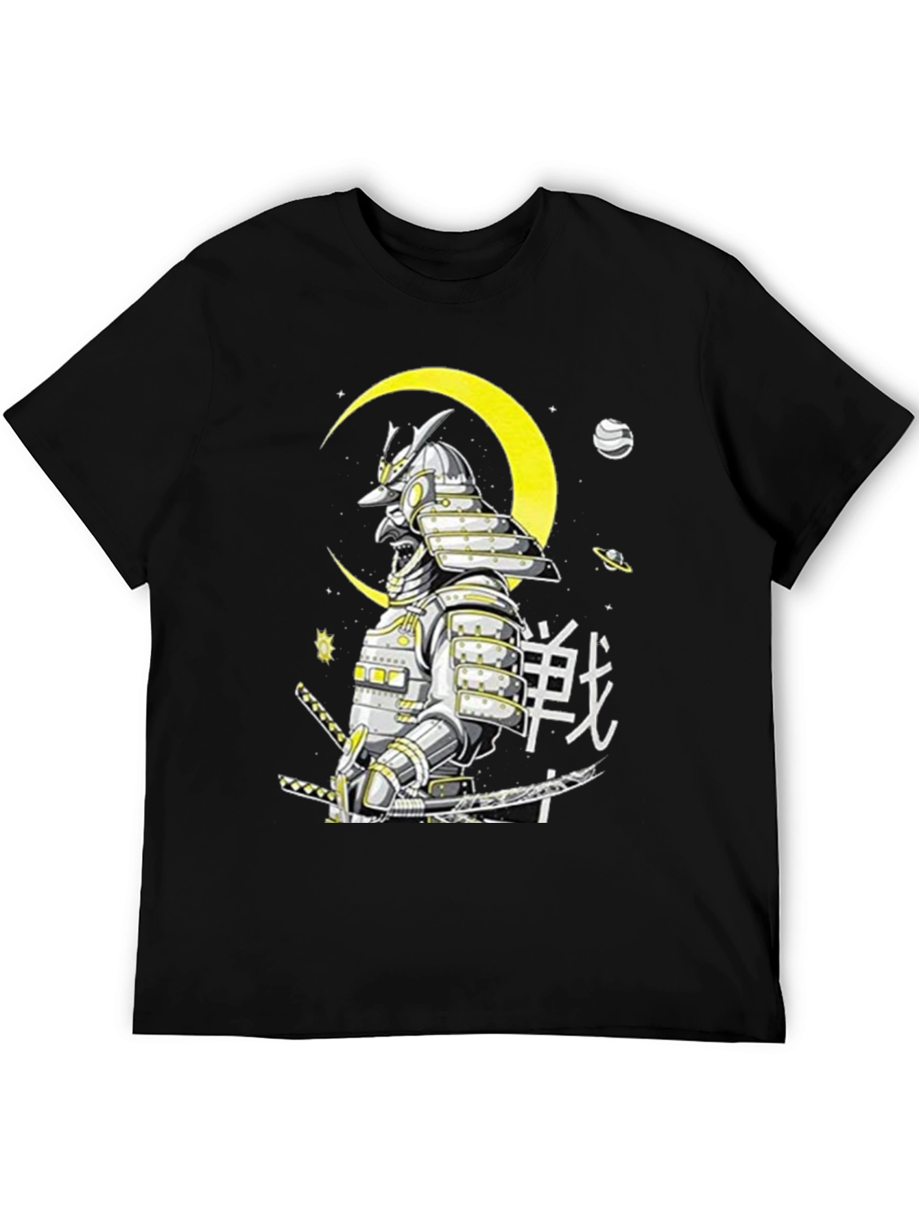 Samurai Warrior Graphic T-Shirt - Black