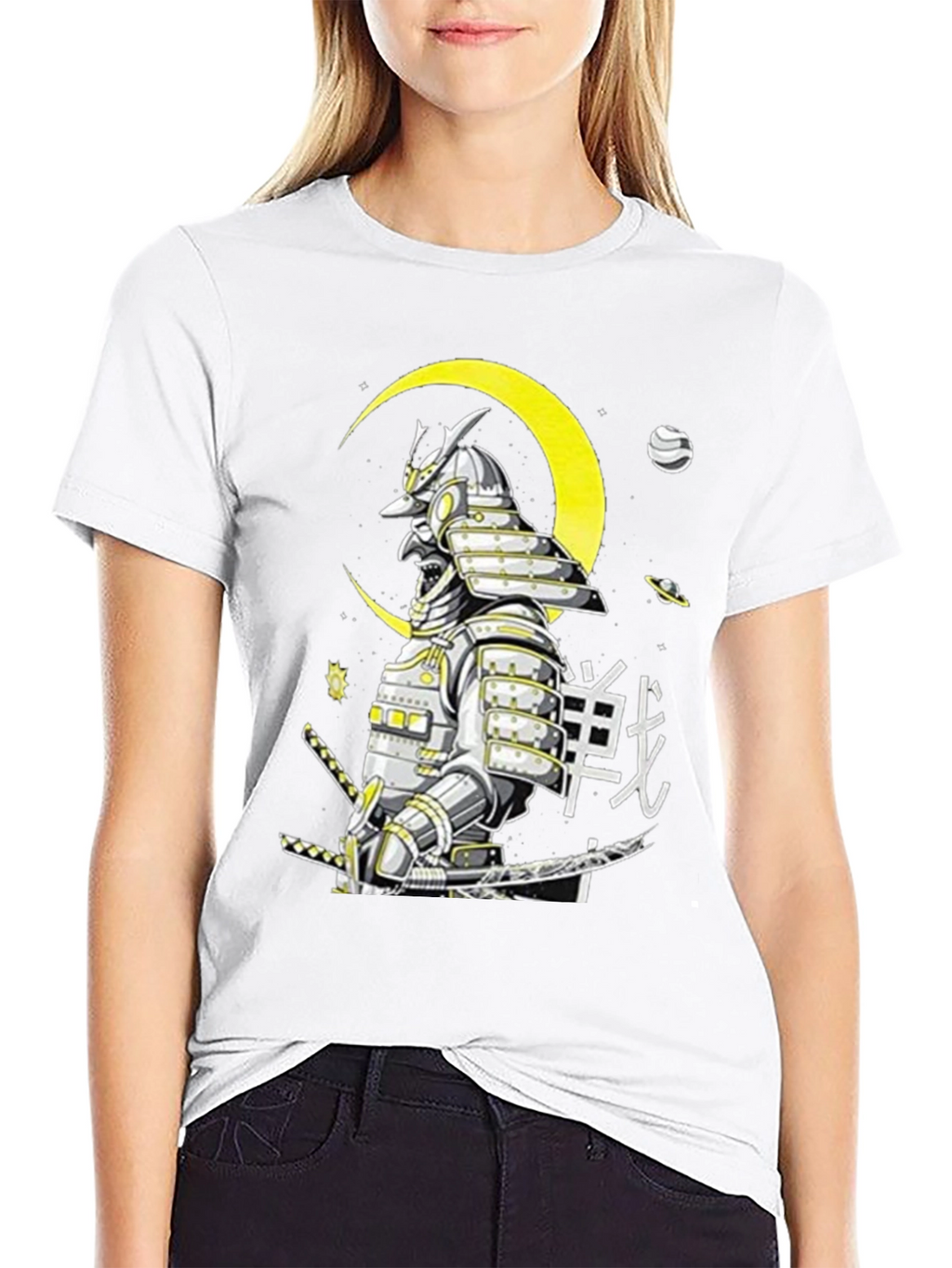 Samurai Warrior Graphic T-Shirt - Black