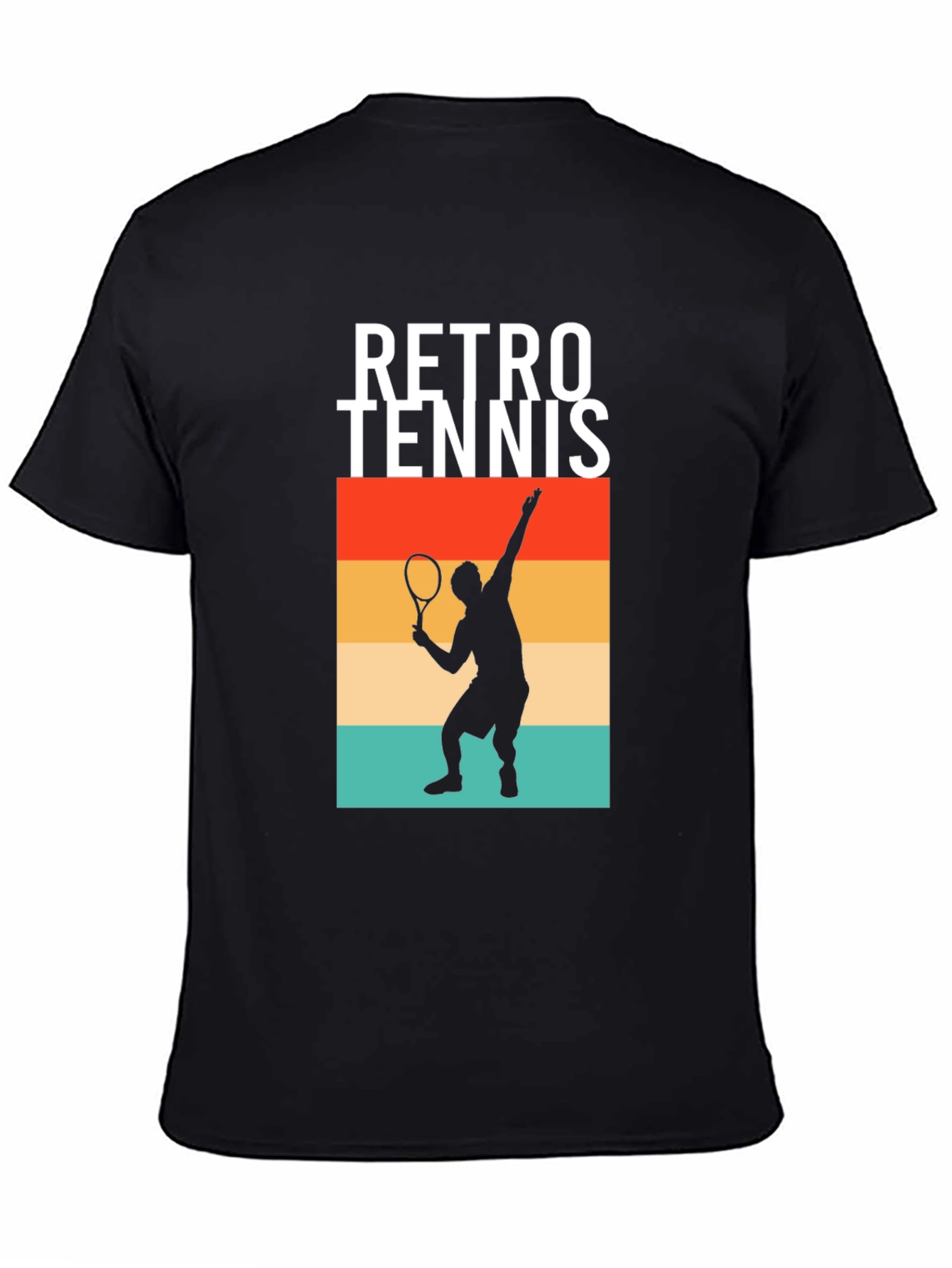 Retro Tennis Player Graphic Tee - Vintage Style Sport T-Shirt