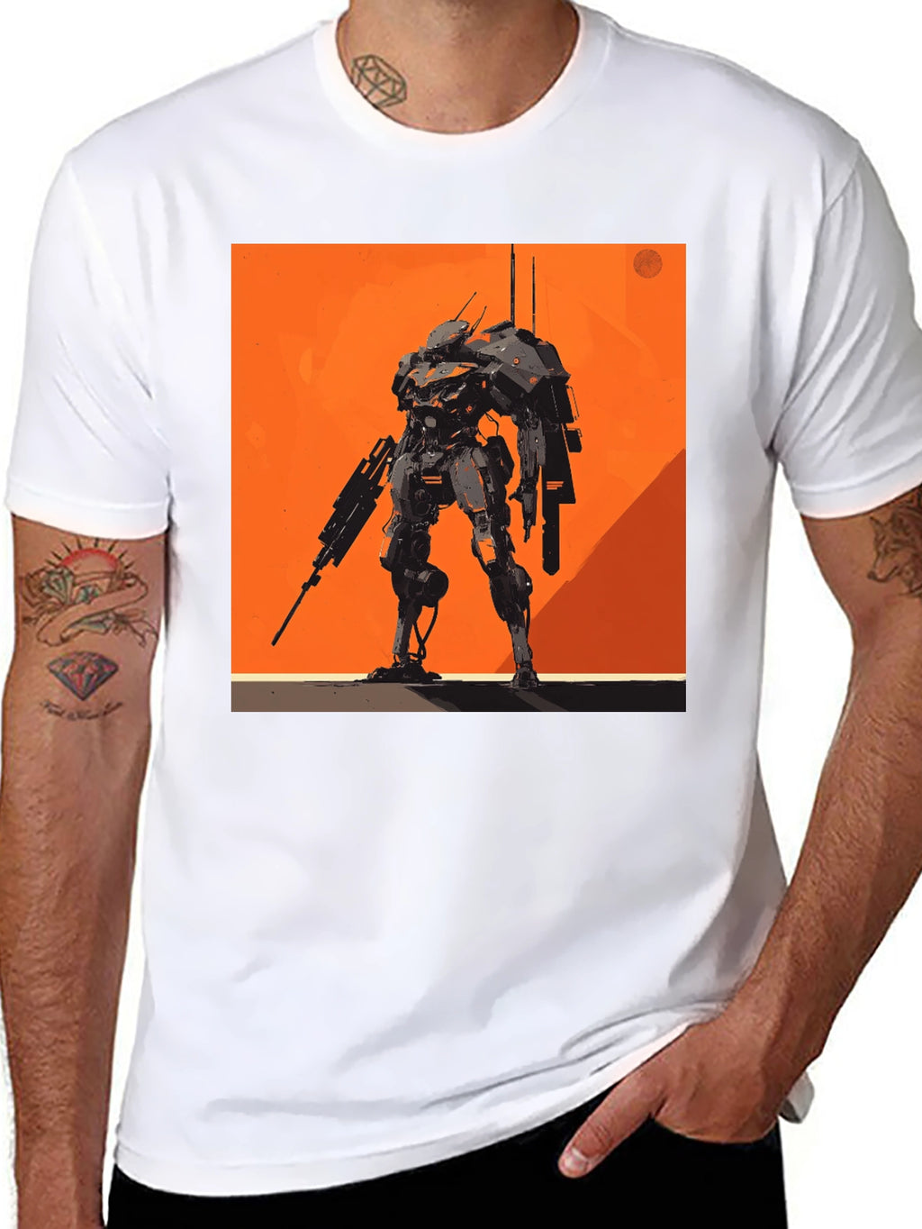 Robot Graphic Tee - Stylish and Unique Design