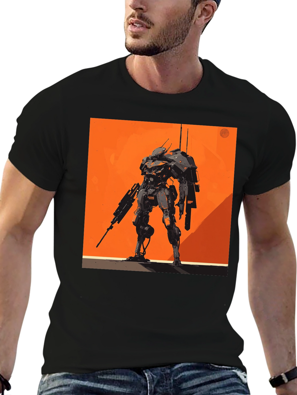 Robot Graphic Tee - Stylish and Unique Design