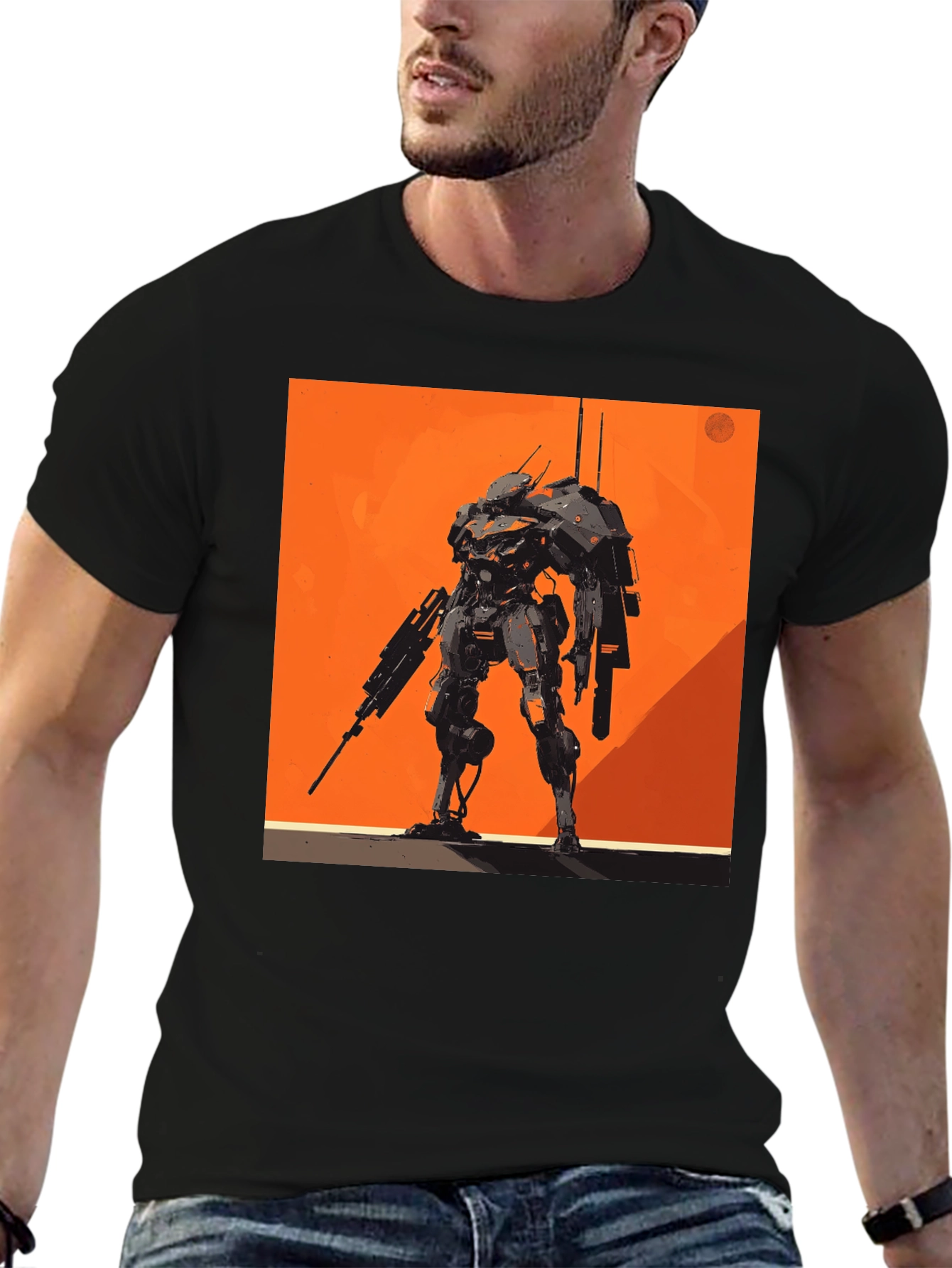 Robot Graphic Tee - Stylish and Unique Design