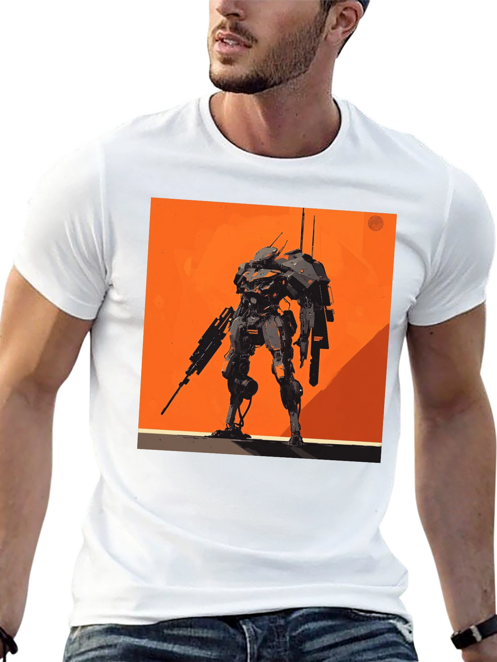 Robot Graphic Tee - Stylish and Unique Design
