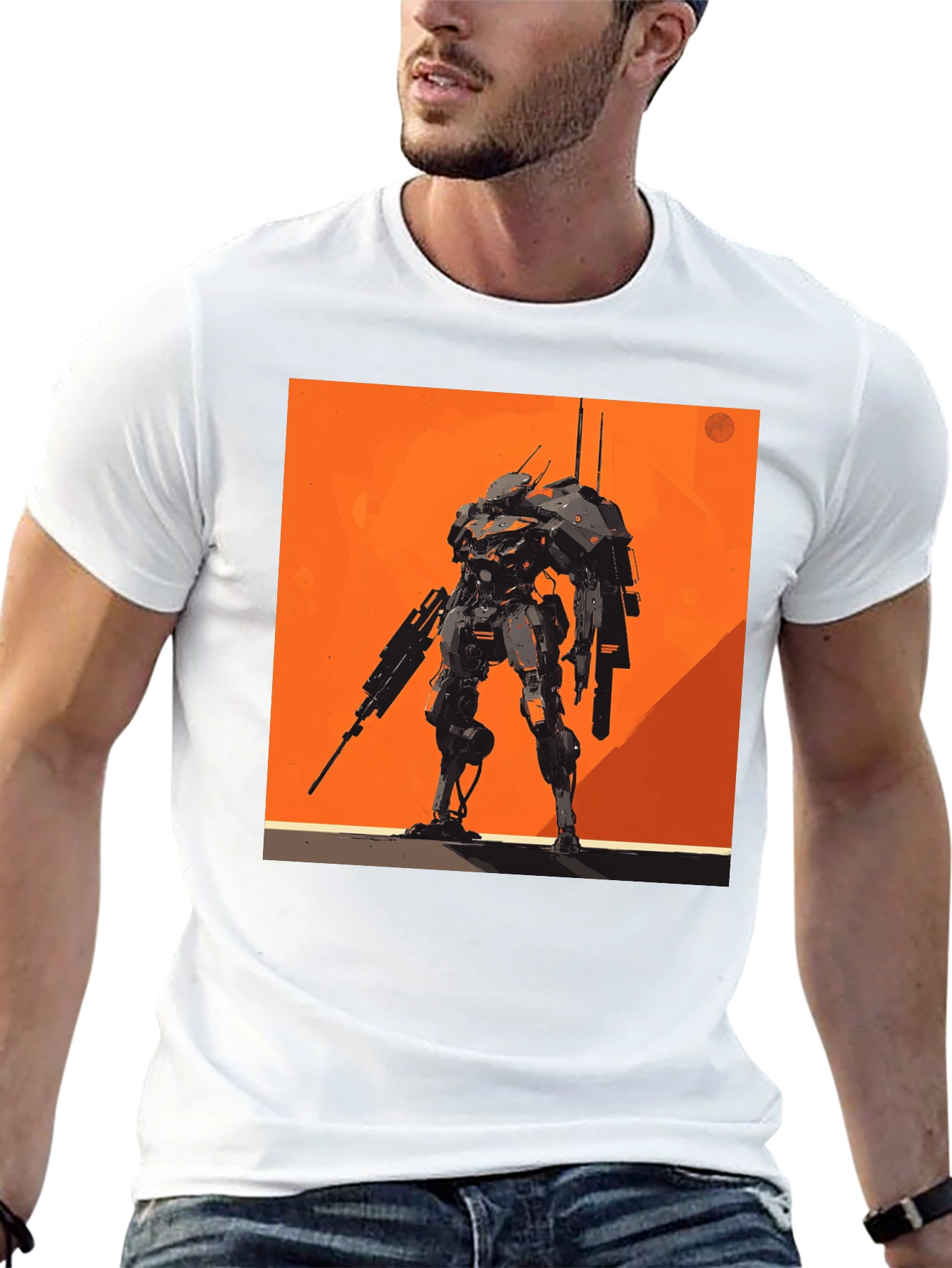 Robot Graphic Tee - Stylish and Unique Design