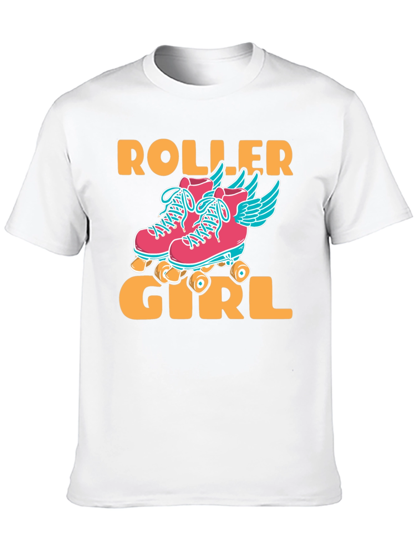 Roller Girl Graphic T-Shirt - Black