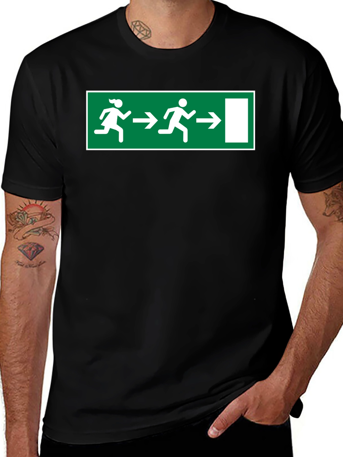 Funny Emergency Exit T-Shirt - Humor Apparel