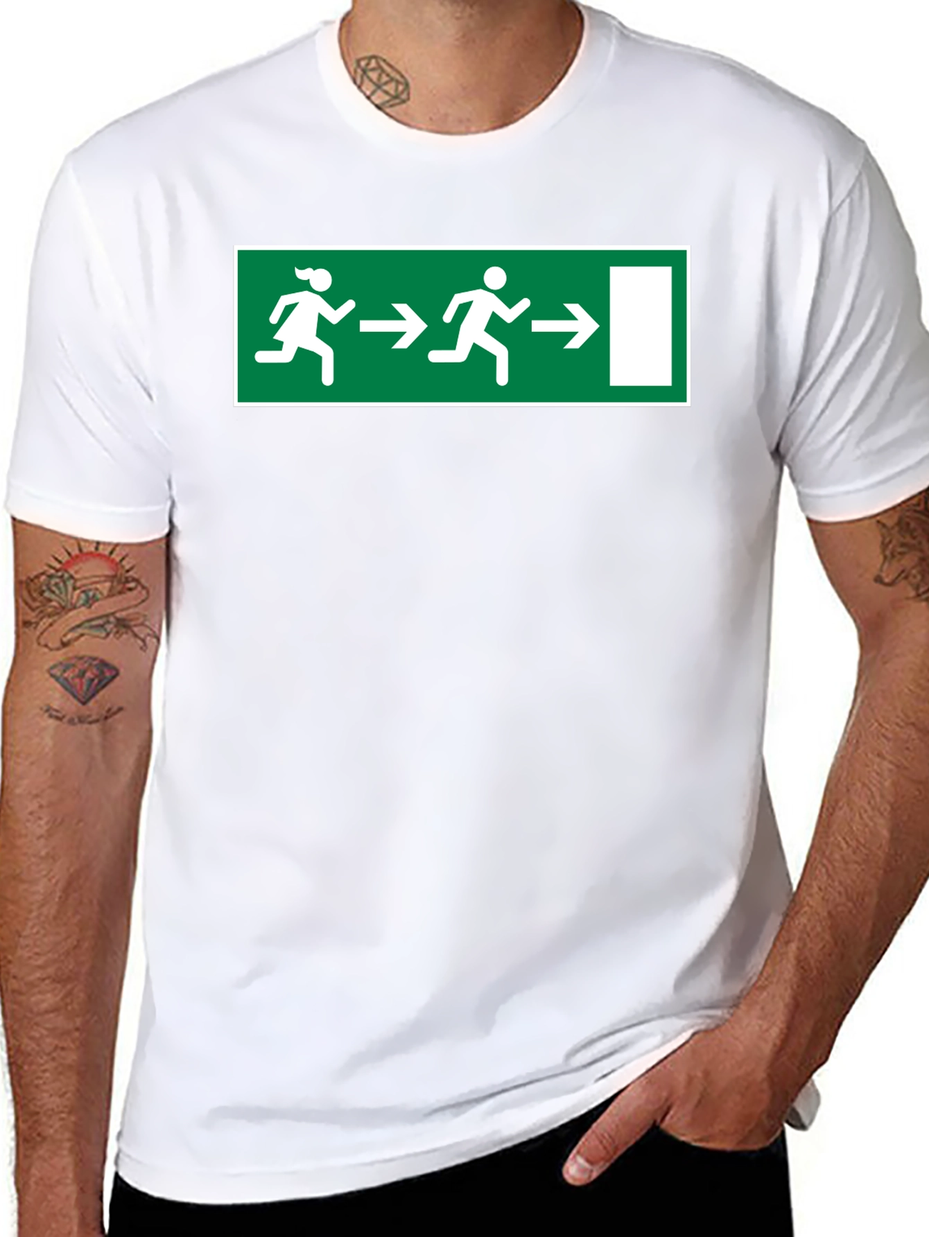 Funny Emergency Exit T-Shirt - Humor Apparel