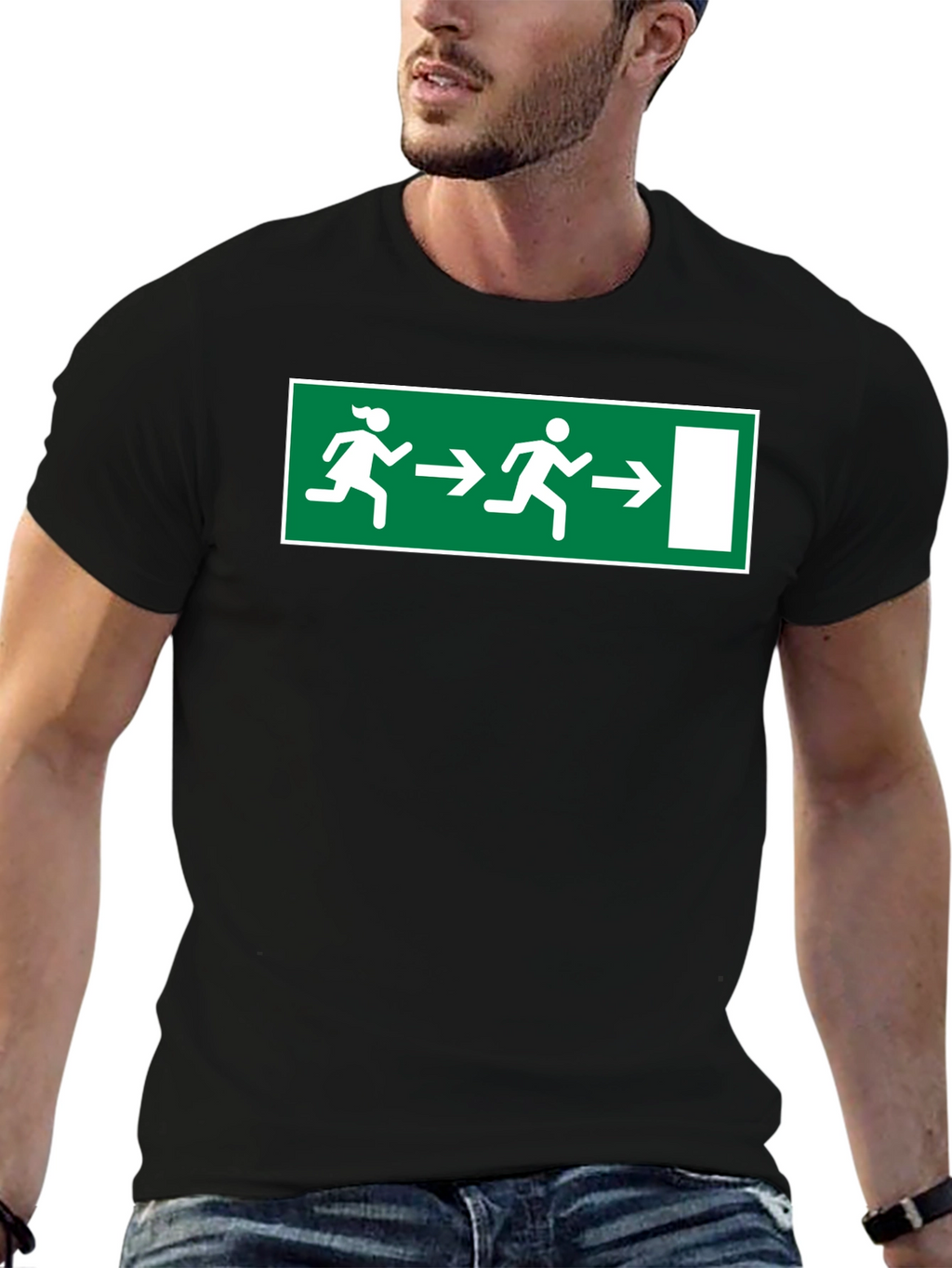 Funny Emergency Exit T-Shirt - Humor Apparel