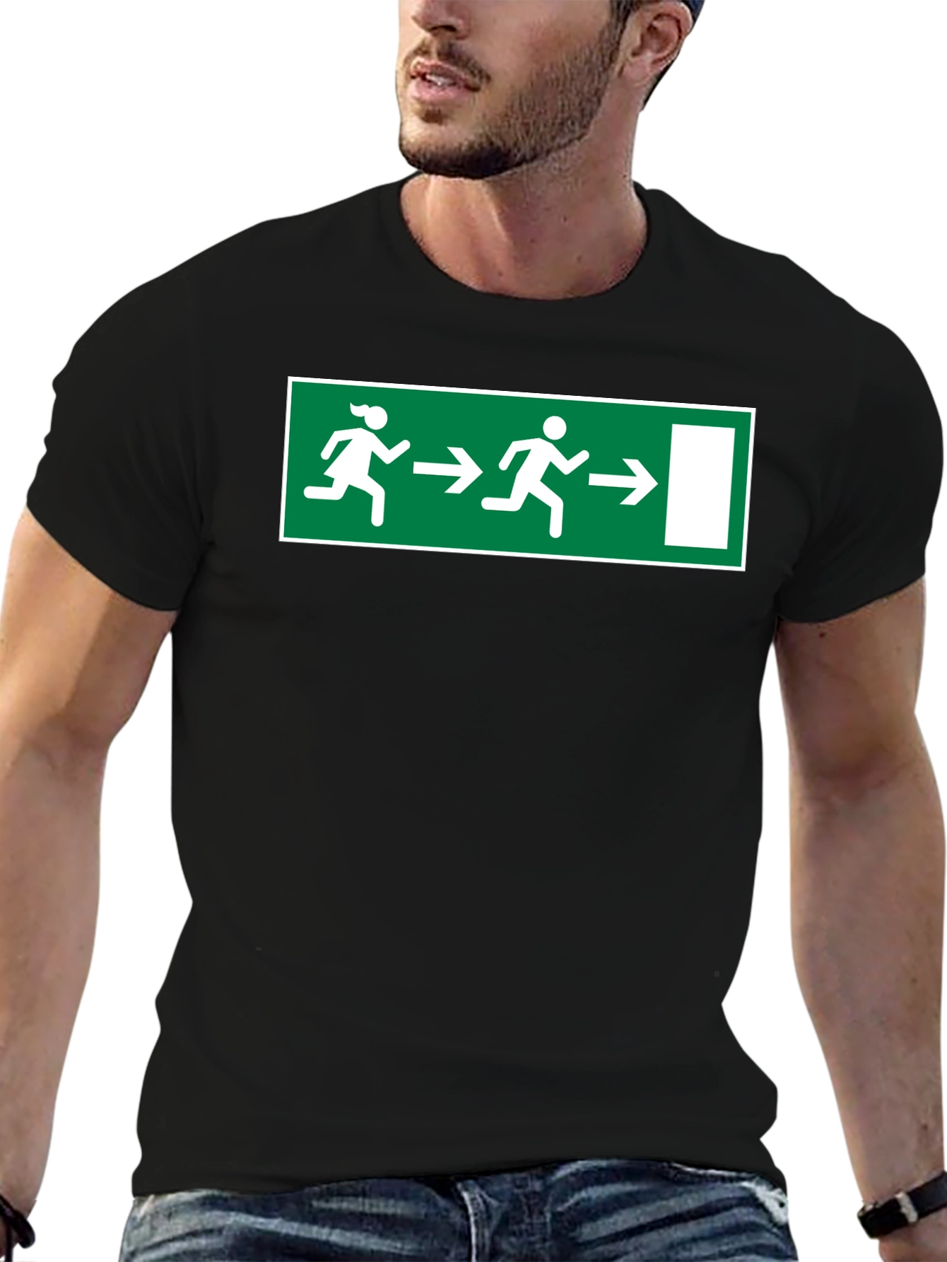 Funny Emergency Exit T-Shirt - Humor Apparel