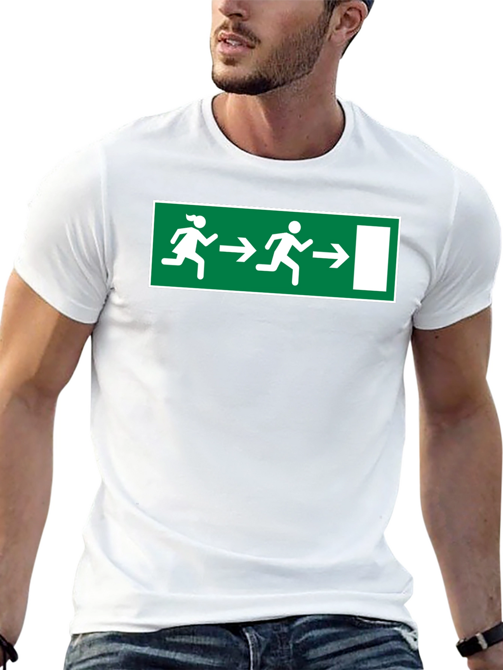 Funny Emergency Exit T-Shirt - Humor Apparel
