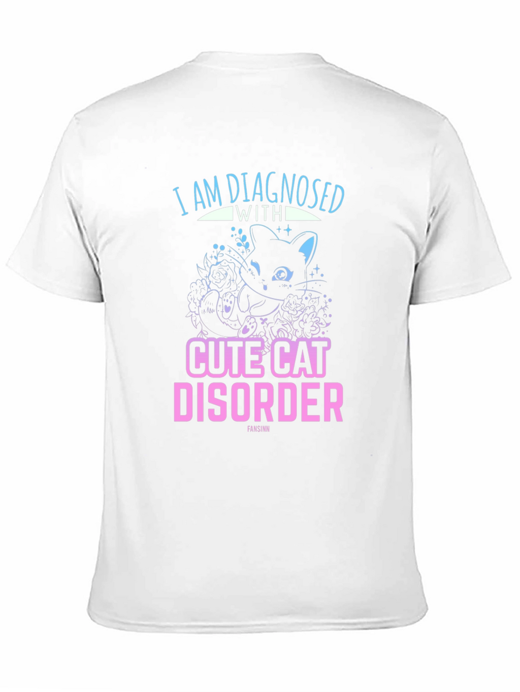 Cute Cat Disorder Black Graphic Tee