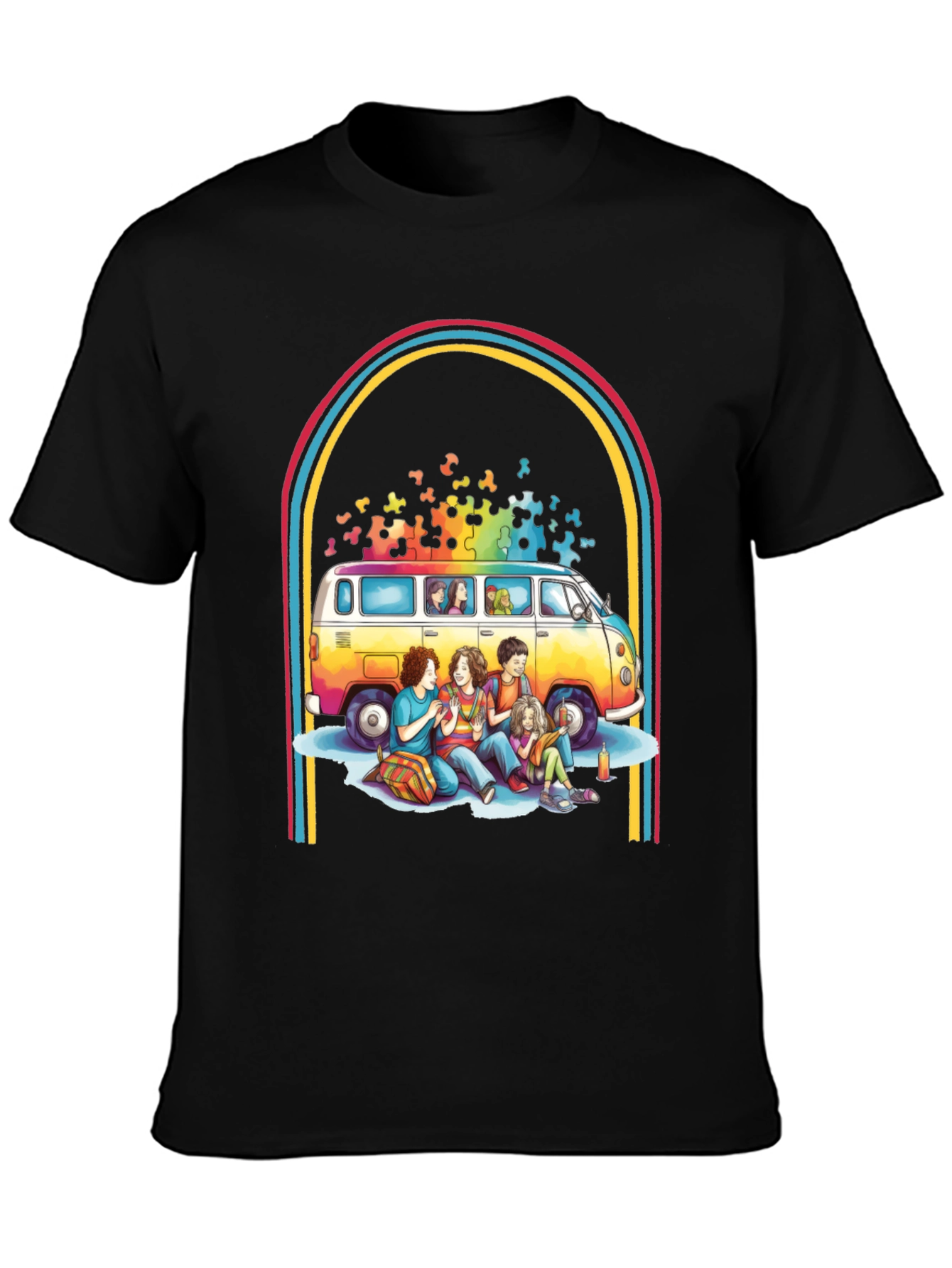 Retro Van & Friends Graphic Tee