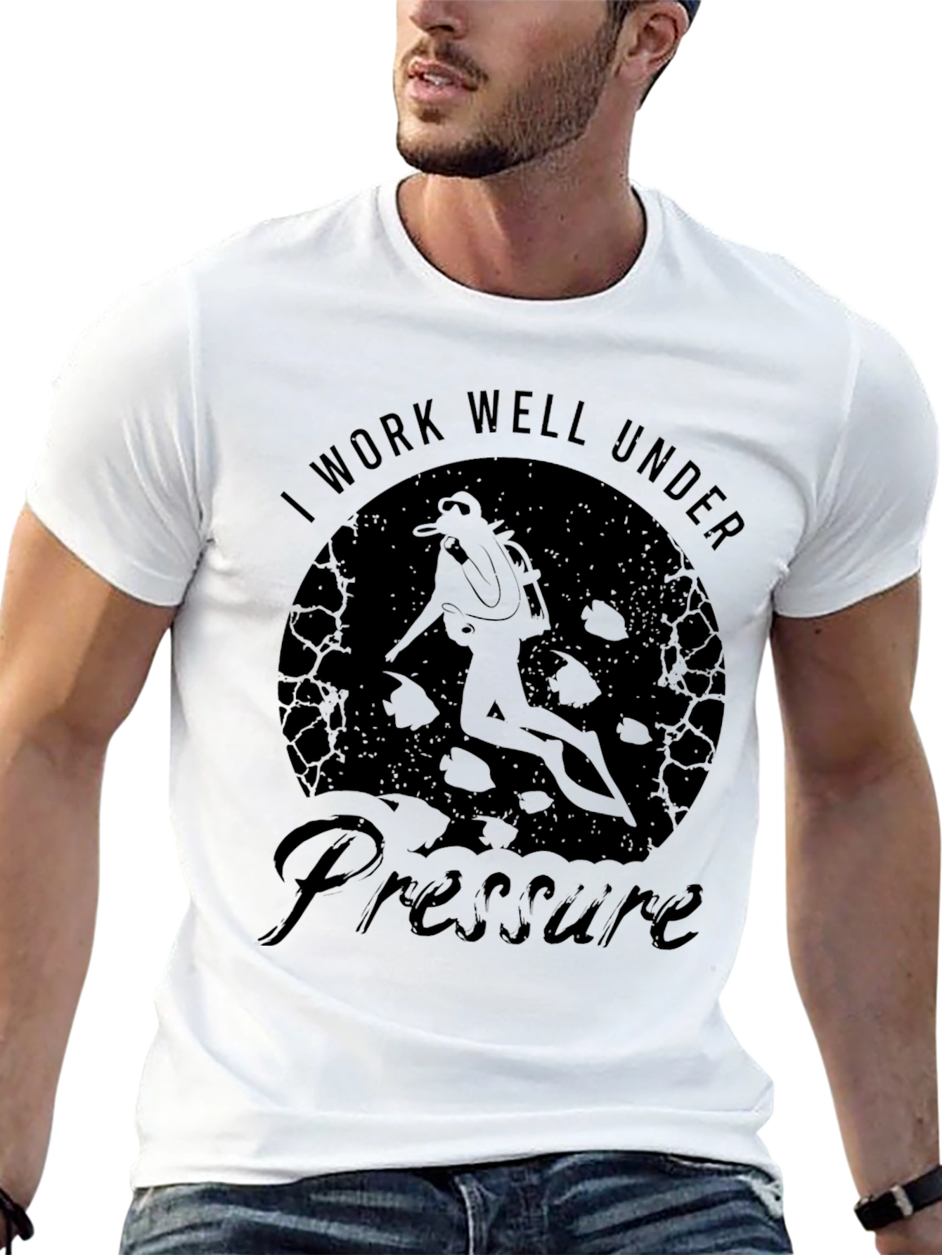 I Work Well Under Pressure Scuba Diver T-Shirt