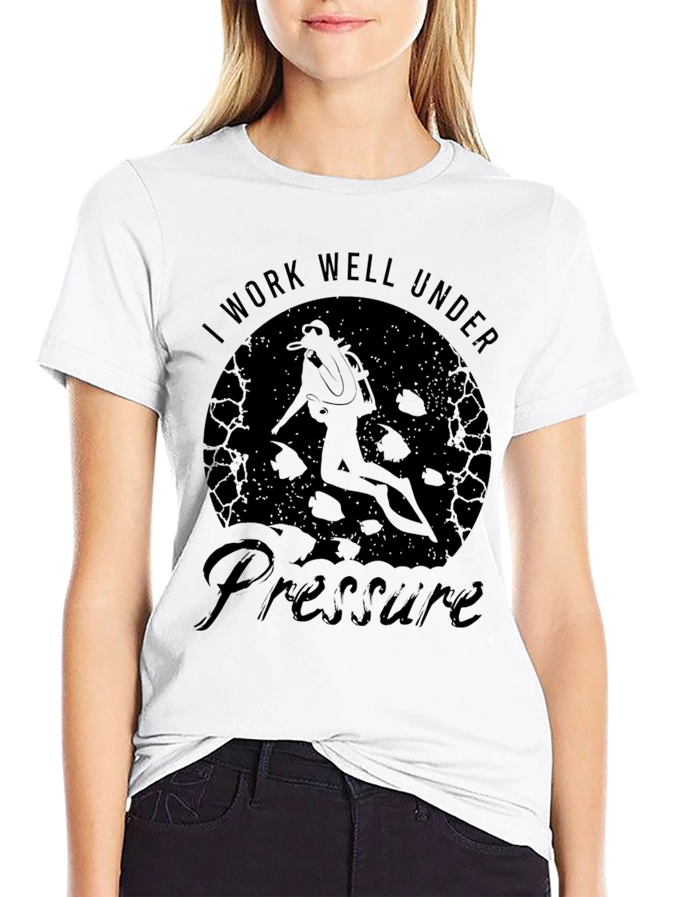 I Work Well Under Pressure Scuba Diver T-Shirt