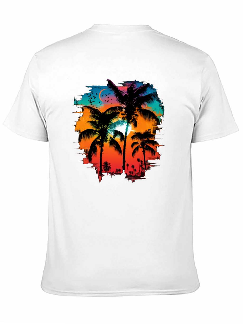 Palm Tree Sunset Graphic Tee