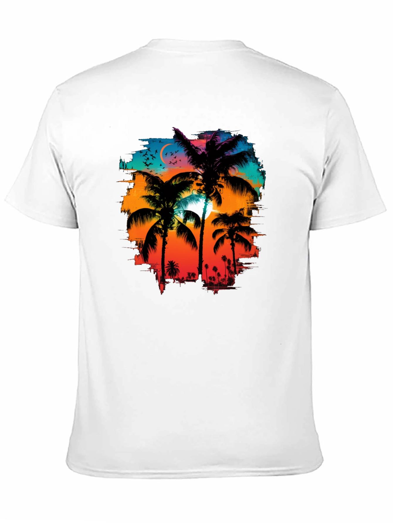 Palm Tree Sunset Graphic Tee