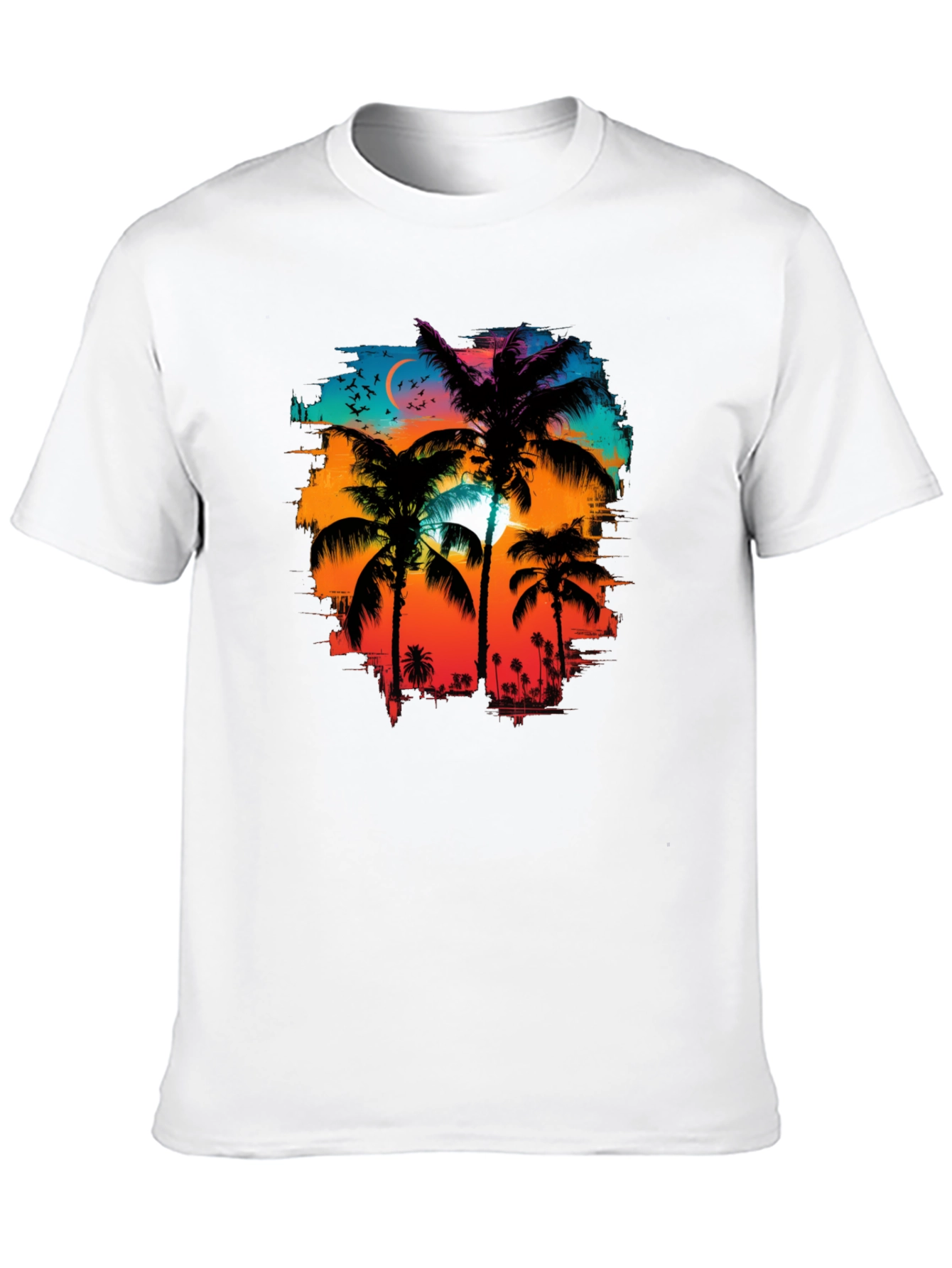 Palm Tree Sunset Graphic Tee