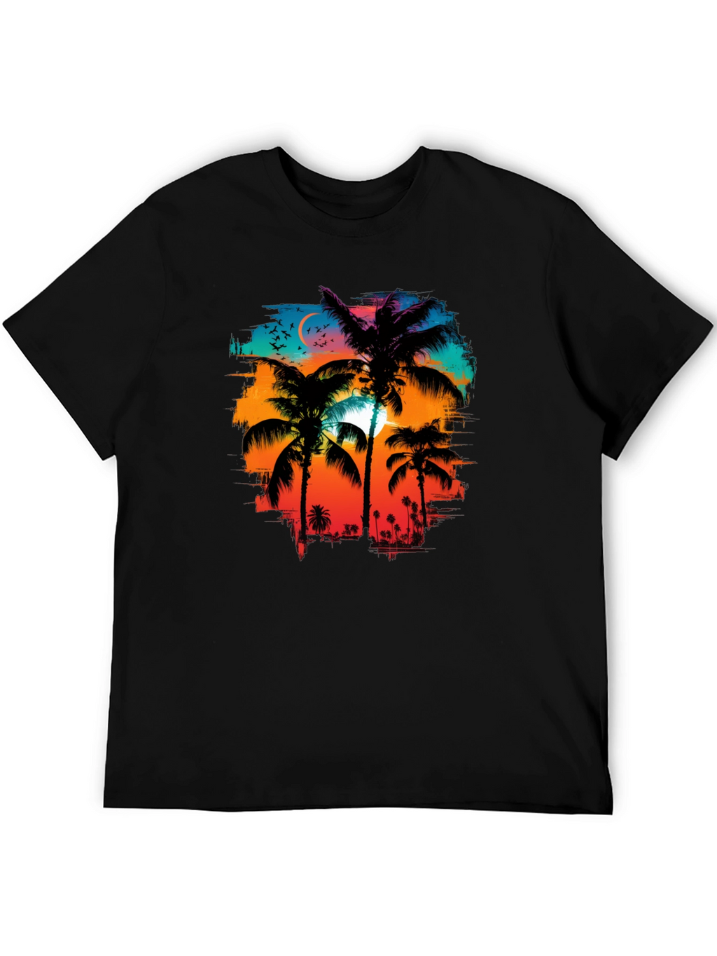 Palm Tree Sunset Graphic Tee