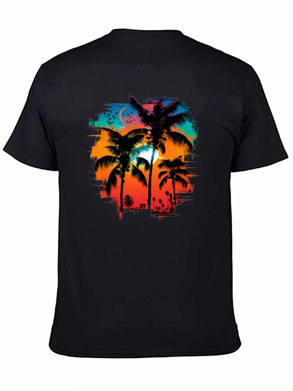 Palm Tree Sunset Graphic Tee