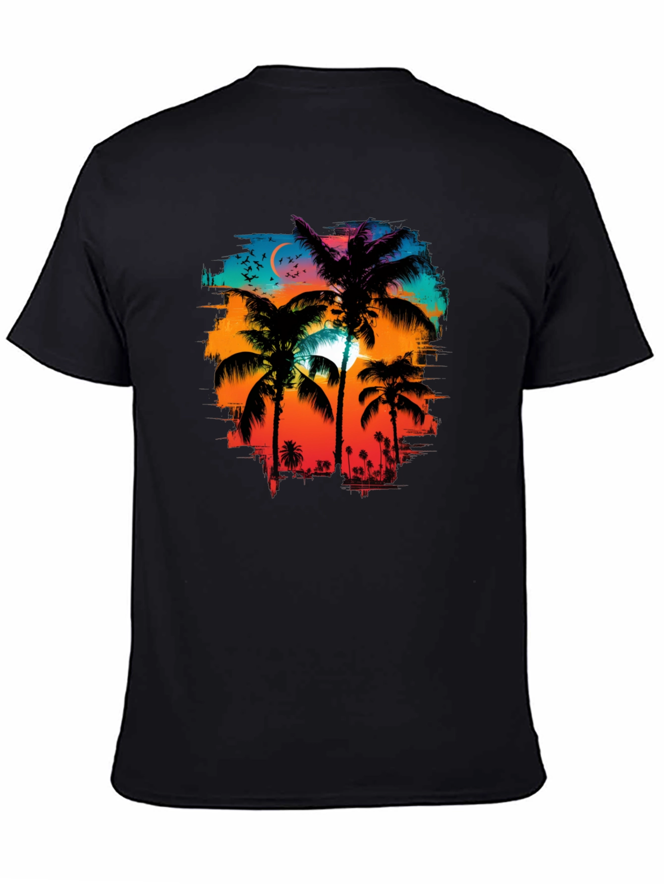 Palm Tree Sunset Graphic Tee