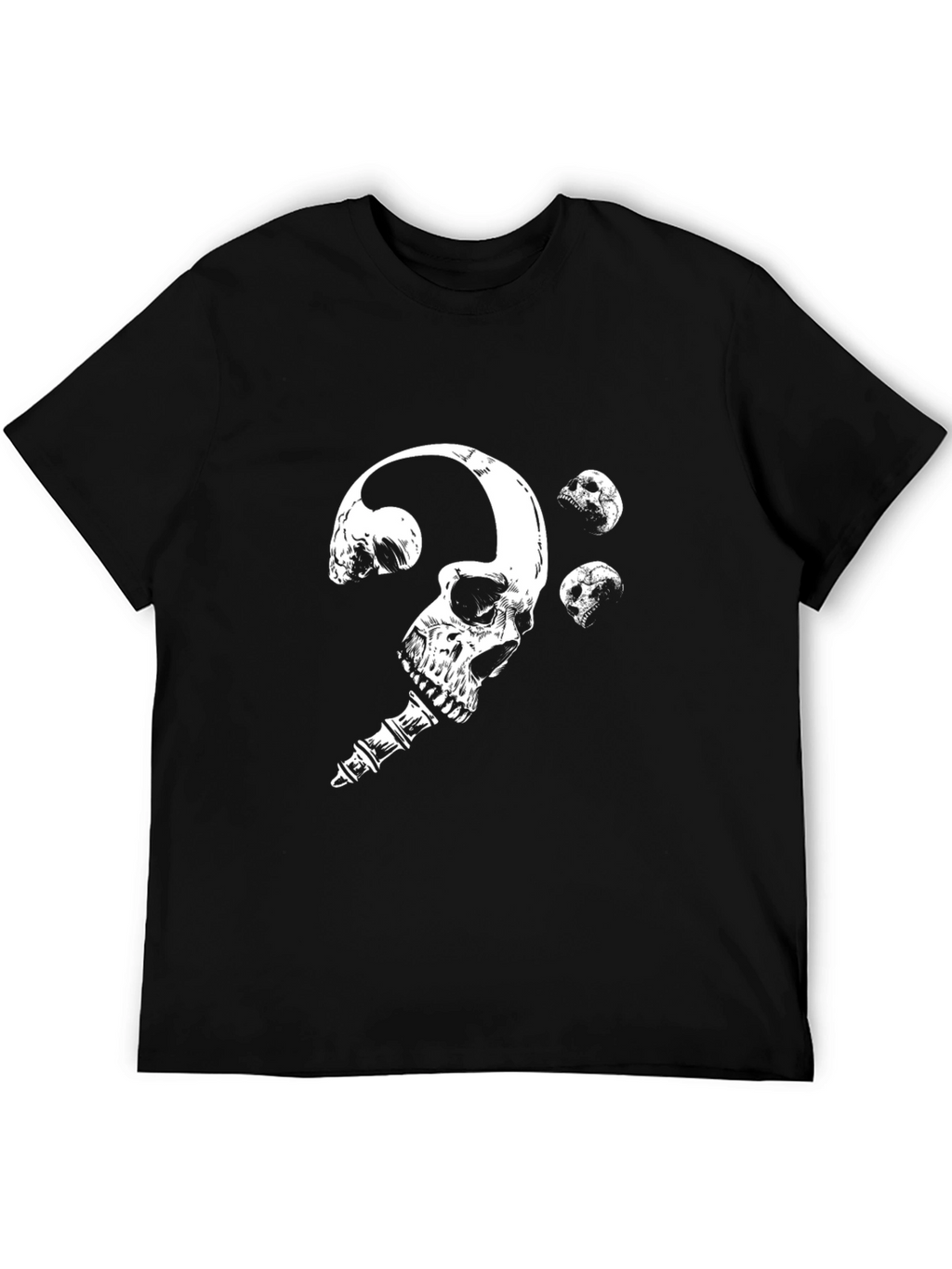 Skull Bass Clef T-Shirt - Gothic Music Tee