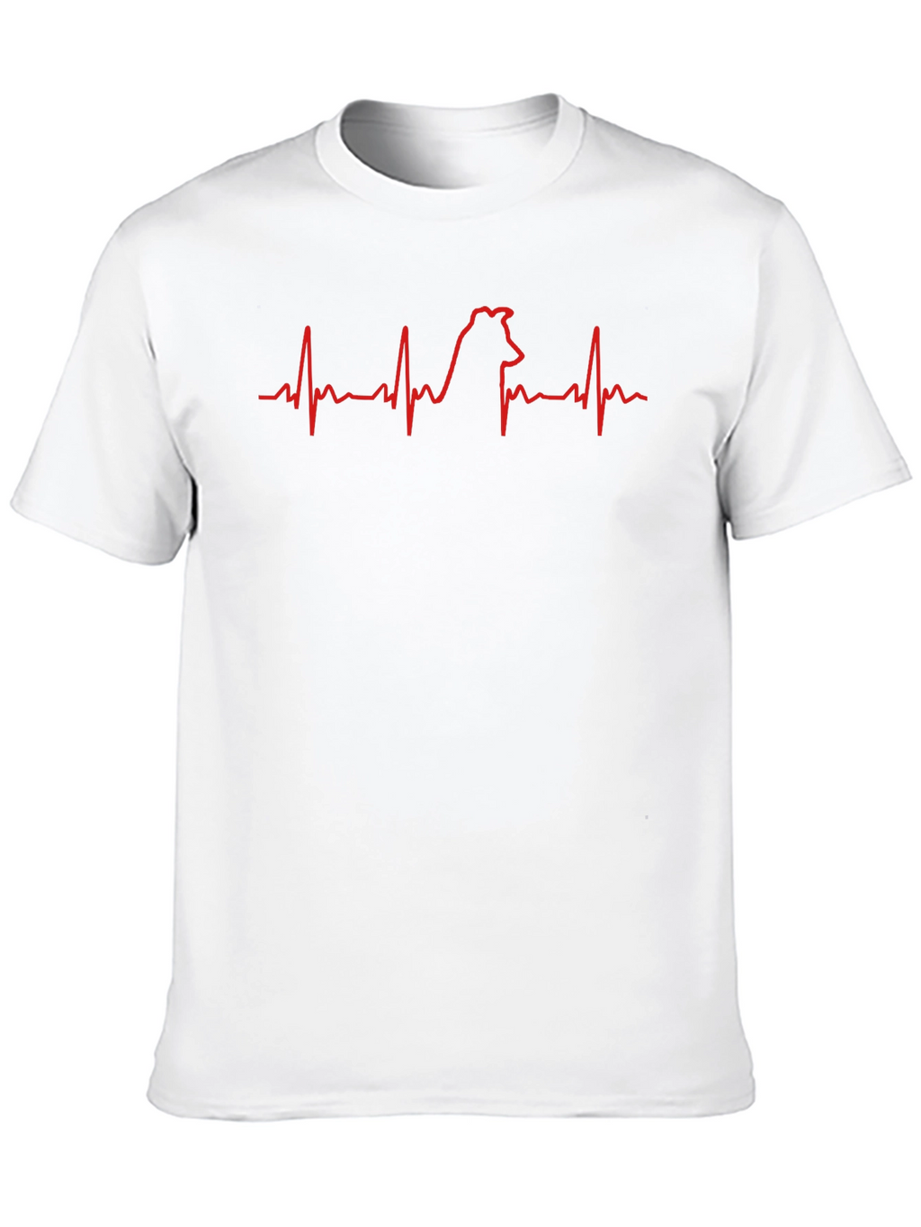 Dog Heartbeat T-Shirt - Cute Pet Lover Tee