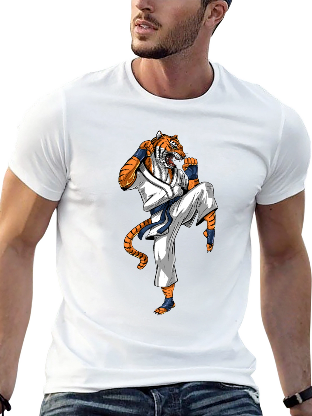 Tiger Karate T-Shirt - Martial Arts