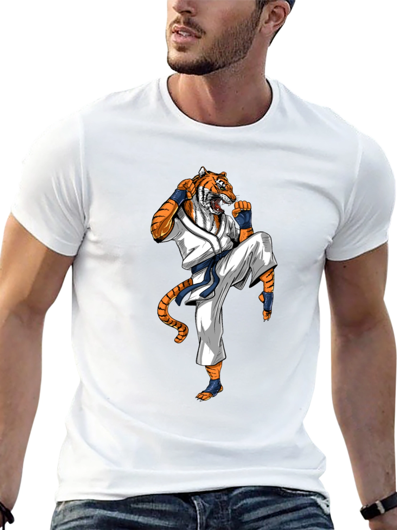 Tiger Karate T-Shirt - Martial Arts