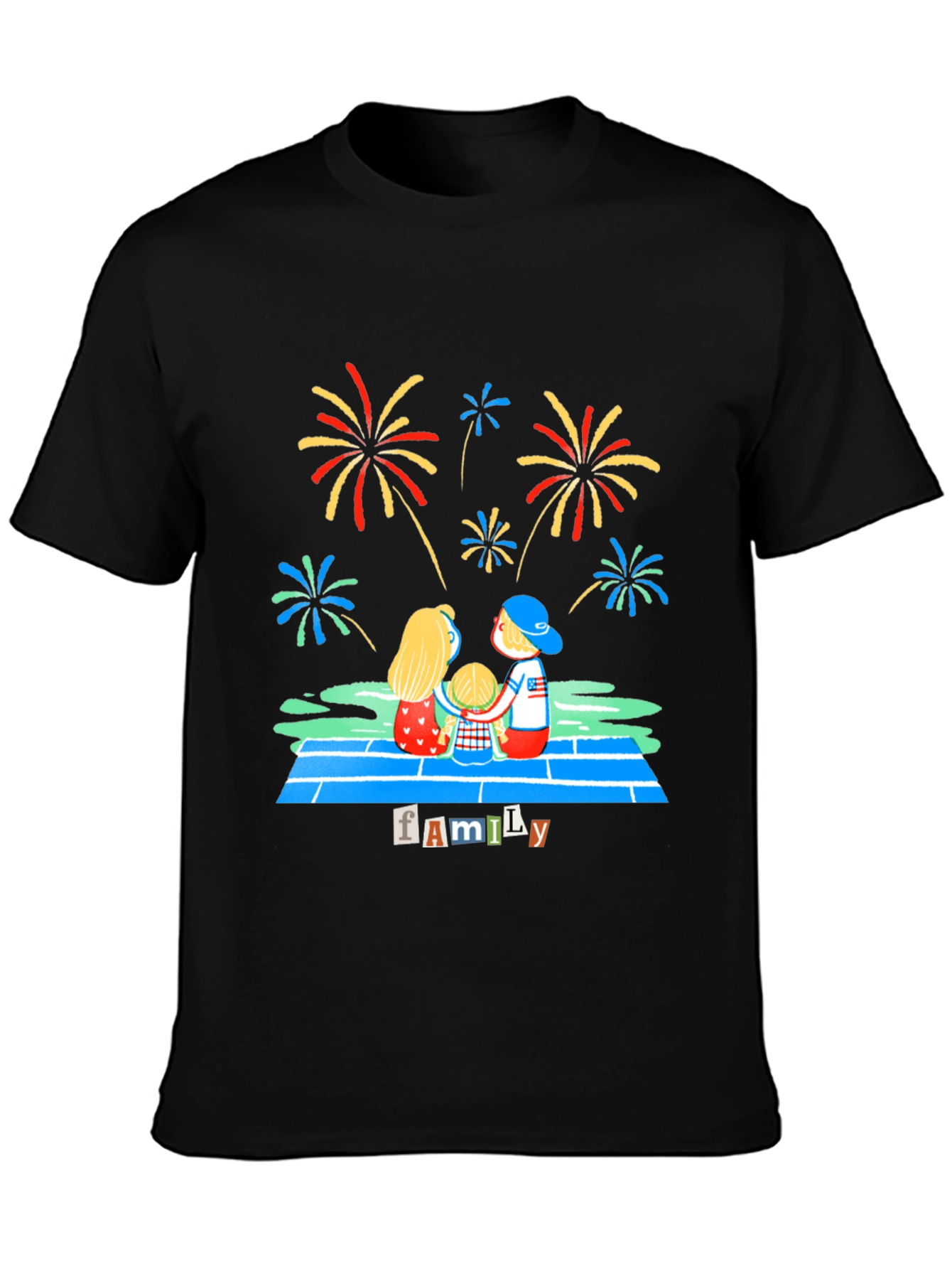 Family Fireworks Graphic Tee