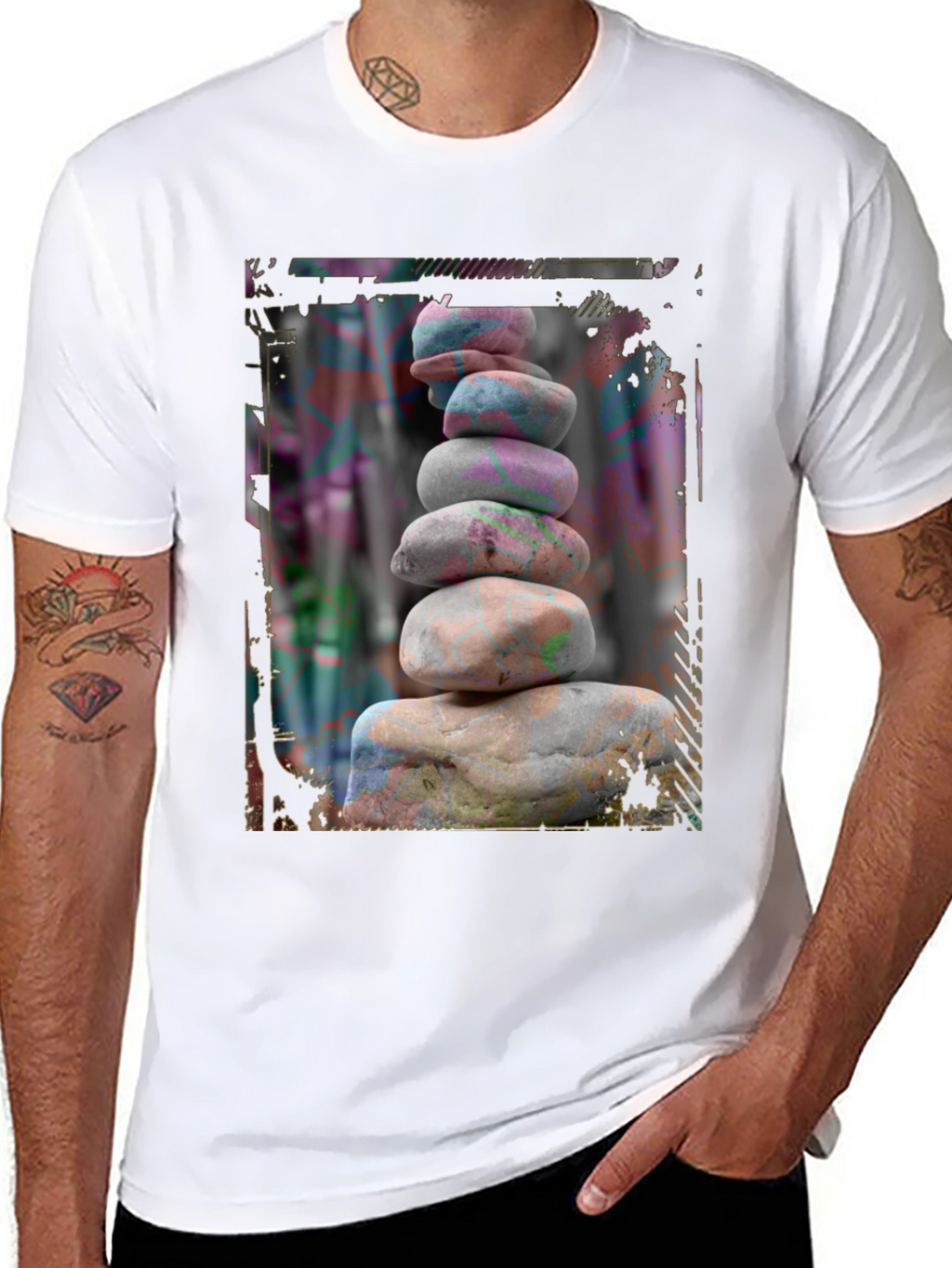 Zen Stone Stack Graphic Tee