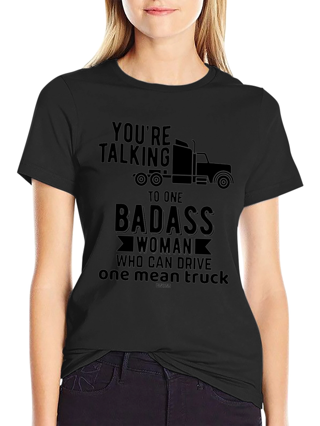 Badass Woman Trucker T-Shirt