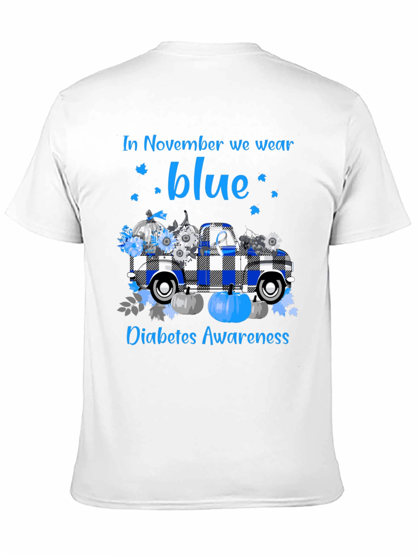 In November We Wear Blue Diabetes Awareness T-Shirt
