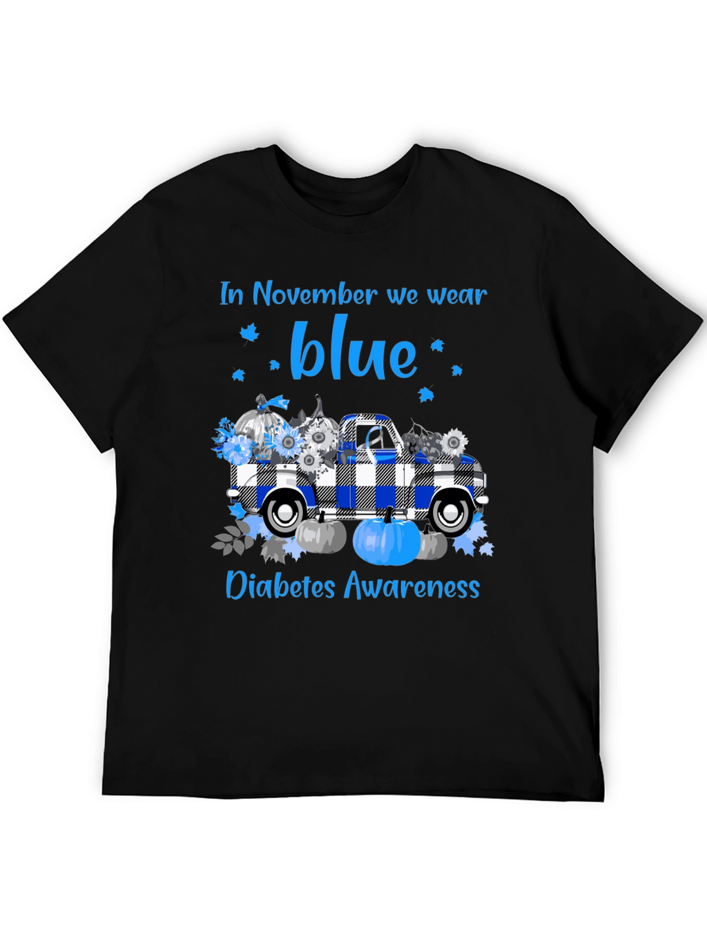 In November We Wear Blue Diabetes Awareness T-Shirt