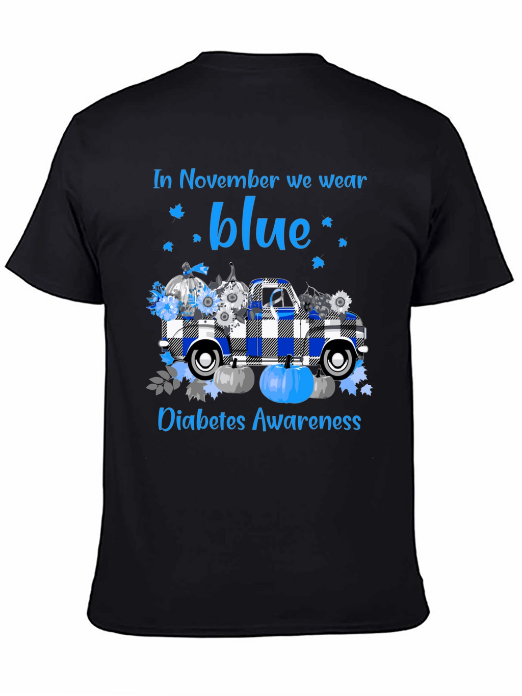 In November We Wear Blue Diabetes Awareness T-Shirt