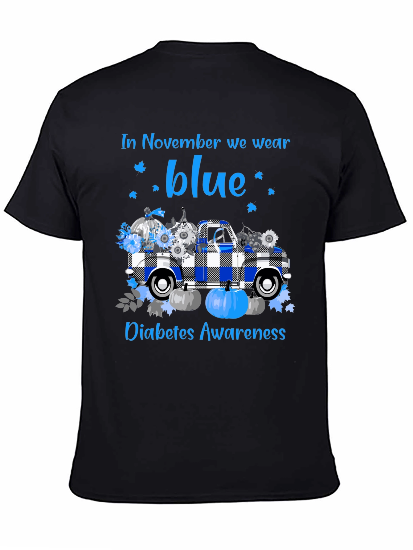 In November We Wear Blue Diabetes Awareness T-Shirt