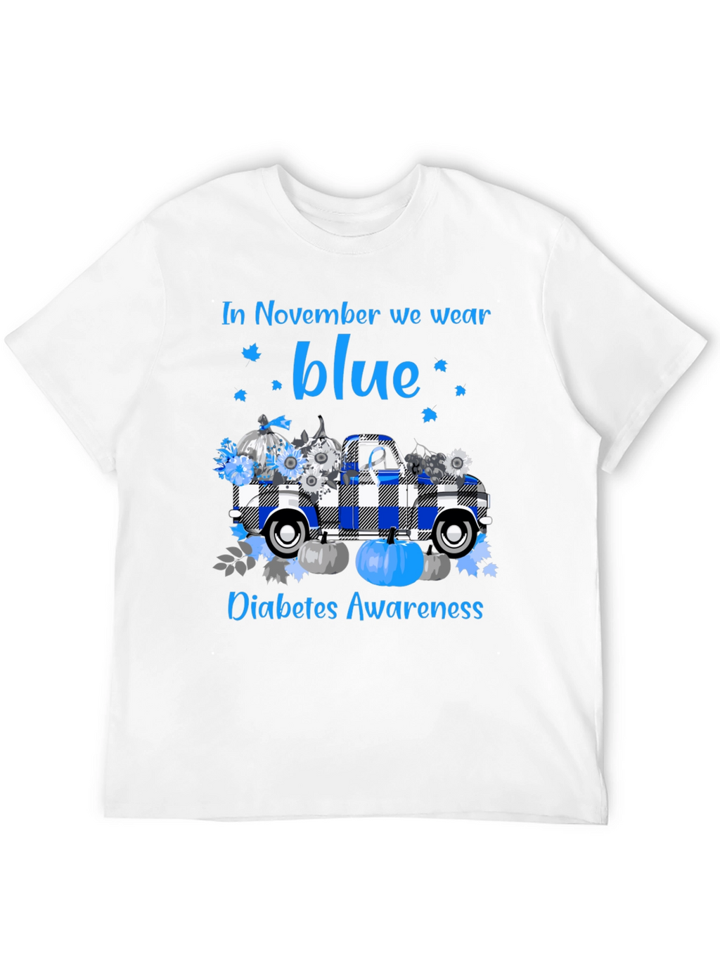 In November We Wear Blue Diabetes Awareness T-Shirt