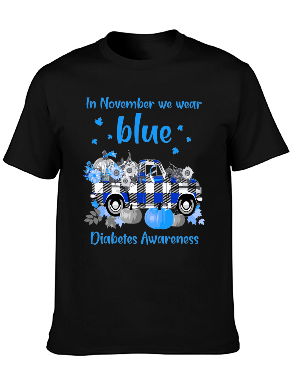 In November We Wear Blue Diabetes Awareness T-Shirt