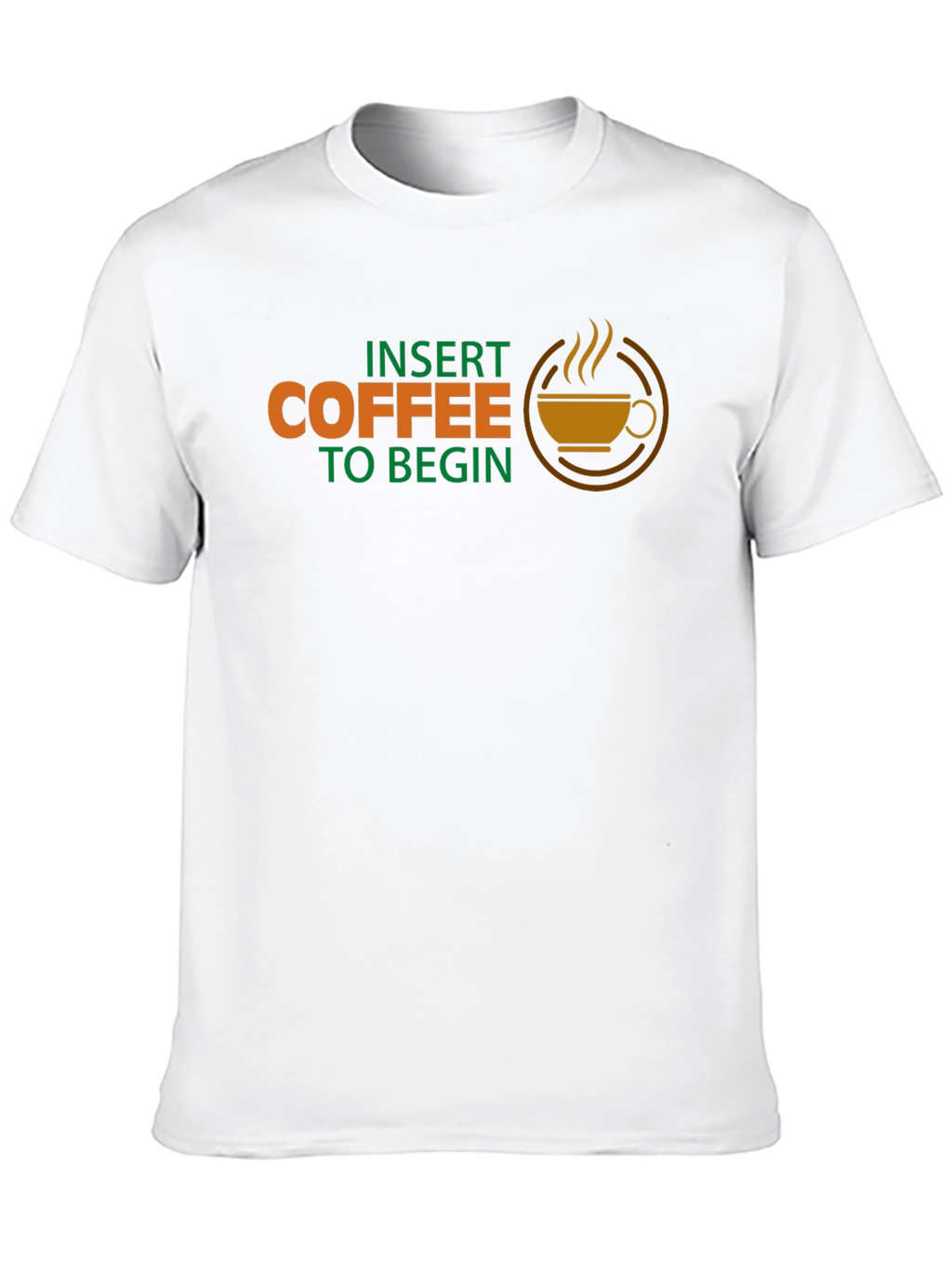 Insert Coffee to Begin Graphic Tee - Black
