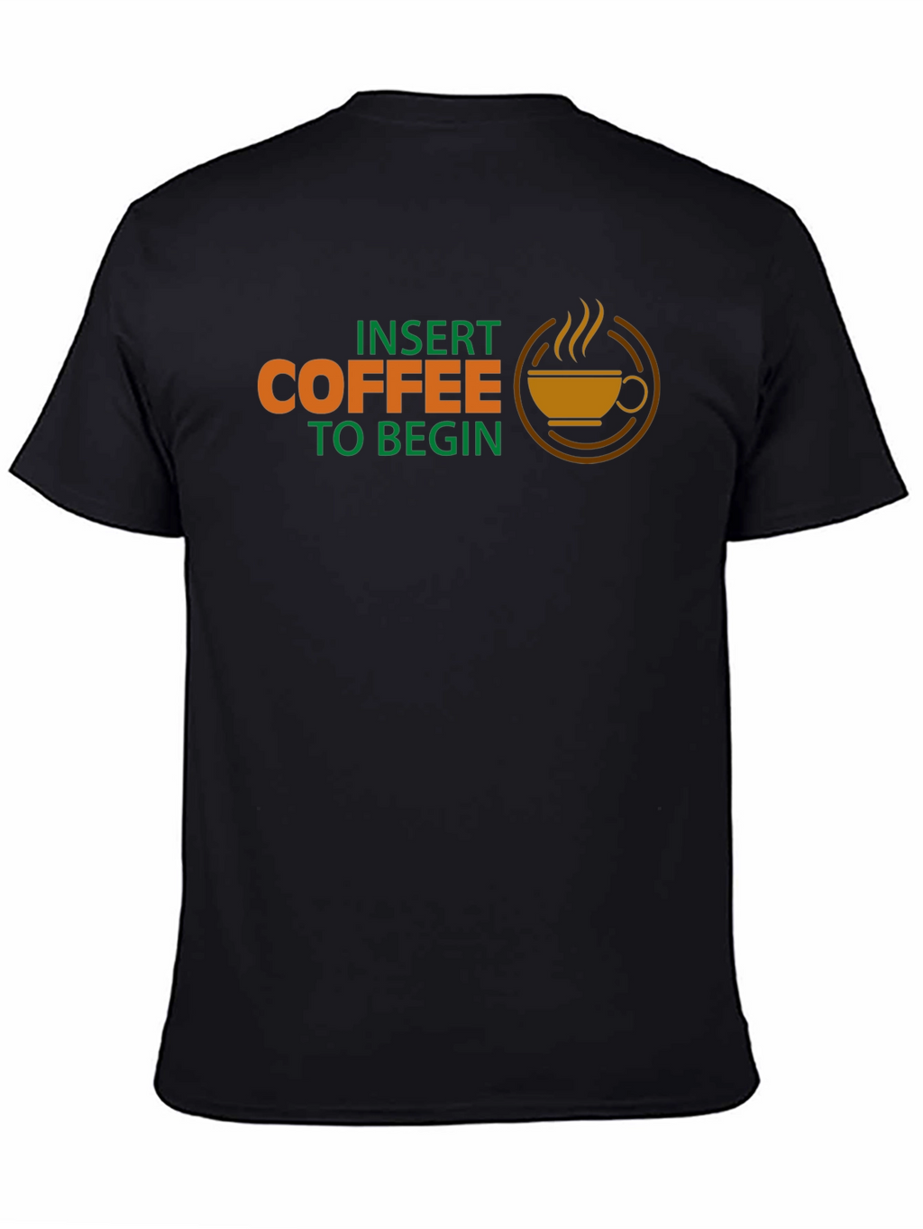 Insert Coffee to Begin Graphic Tee - Black
