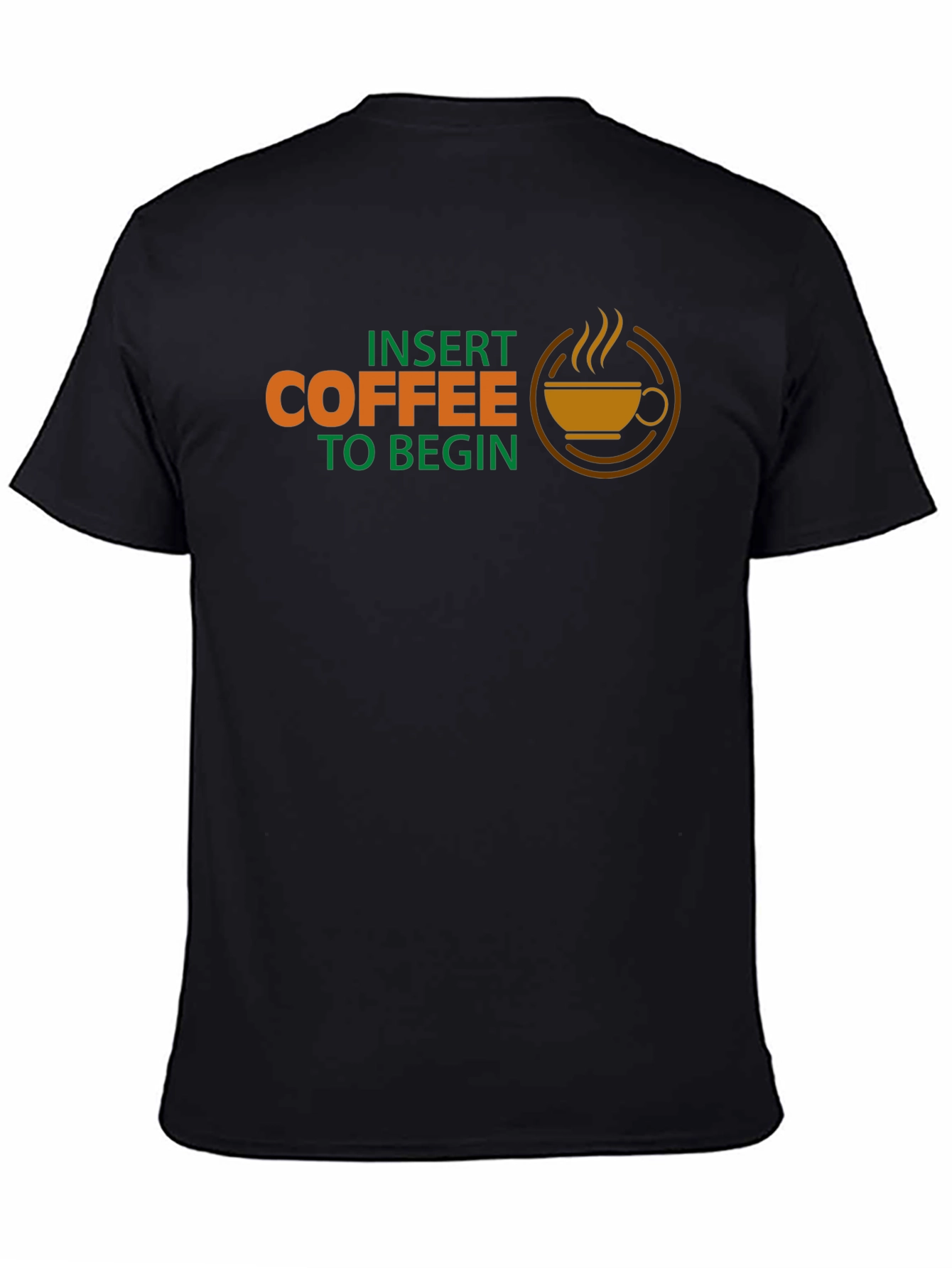 Insert Coffee to Begin Graphic Tee - Black