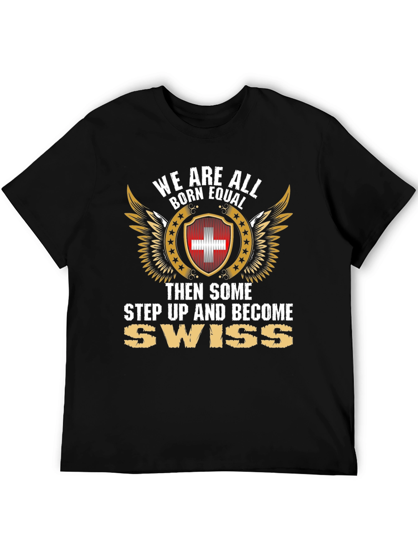 Swiss Pride T-Shirt - We Are All Born Equal