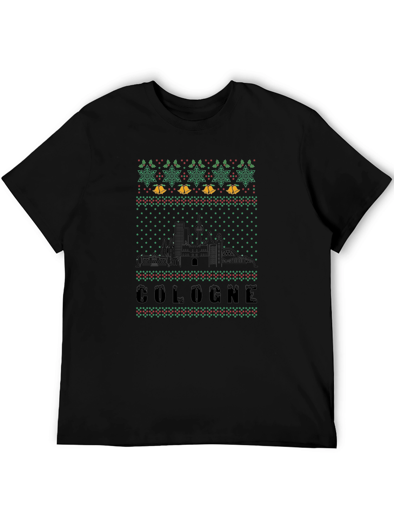 Cologne Ugly Christmas Sweater Style T-Shirt