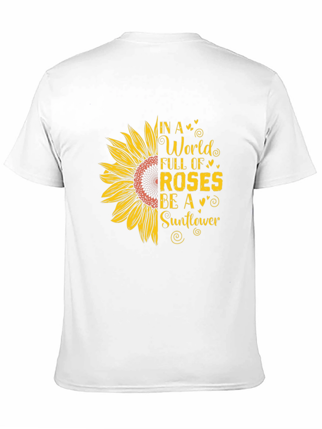 Sunflower Graphic Print T-Shirt - Be A Sunflower