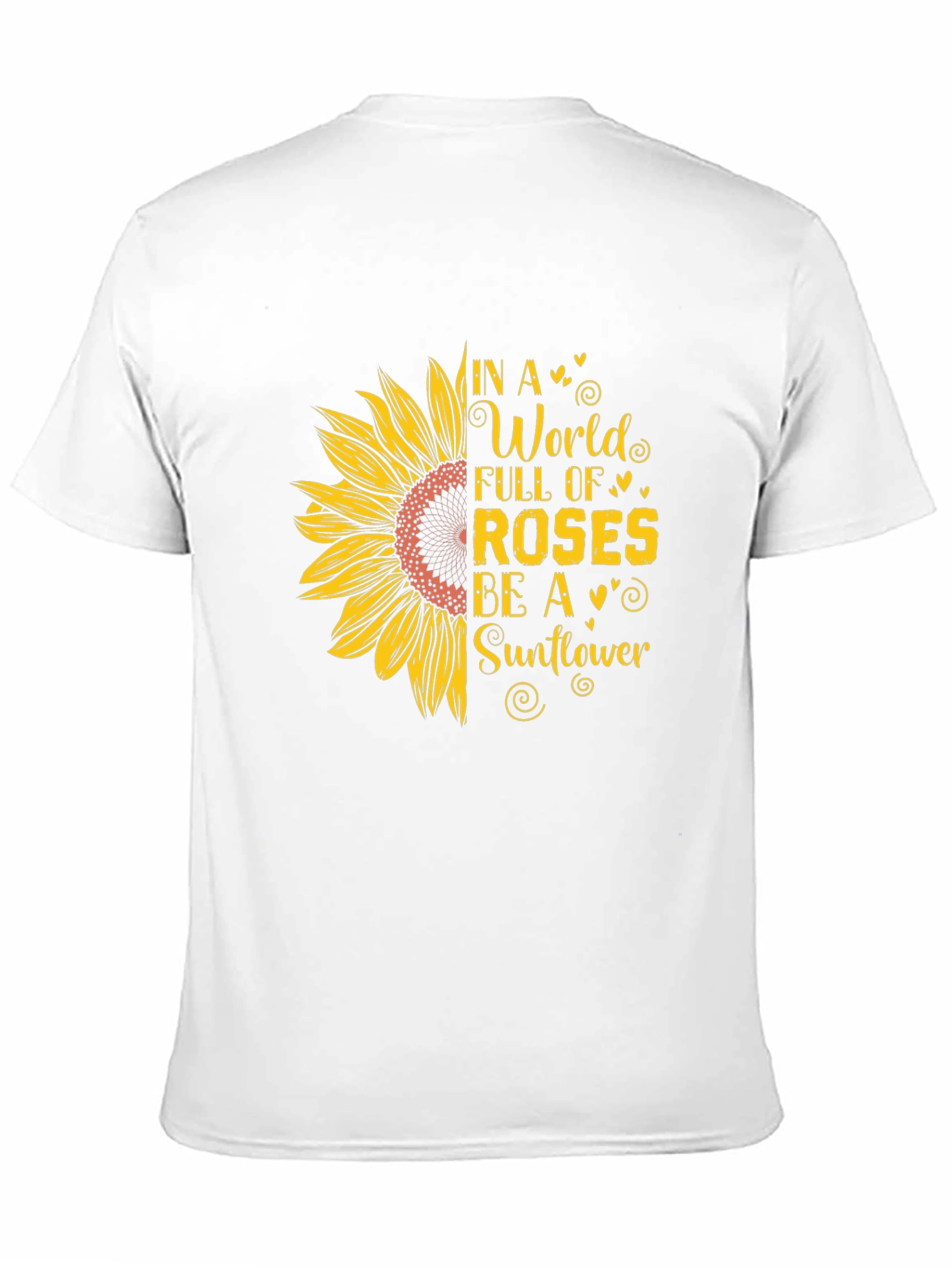 Sunflower Graphic Print T-Shirt - Be A Sunflower