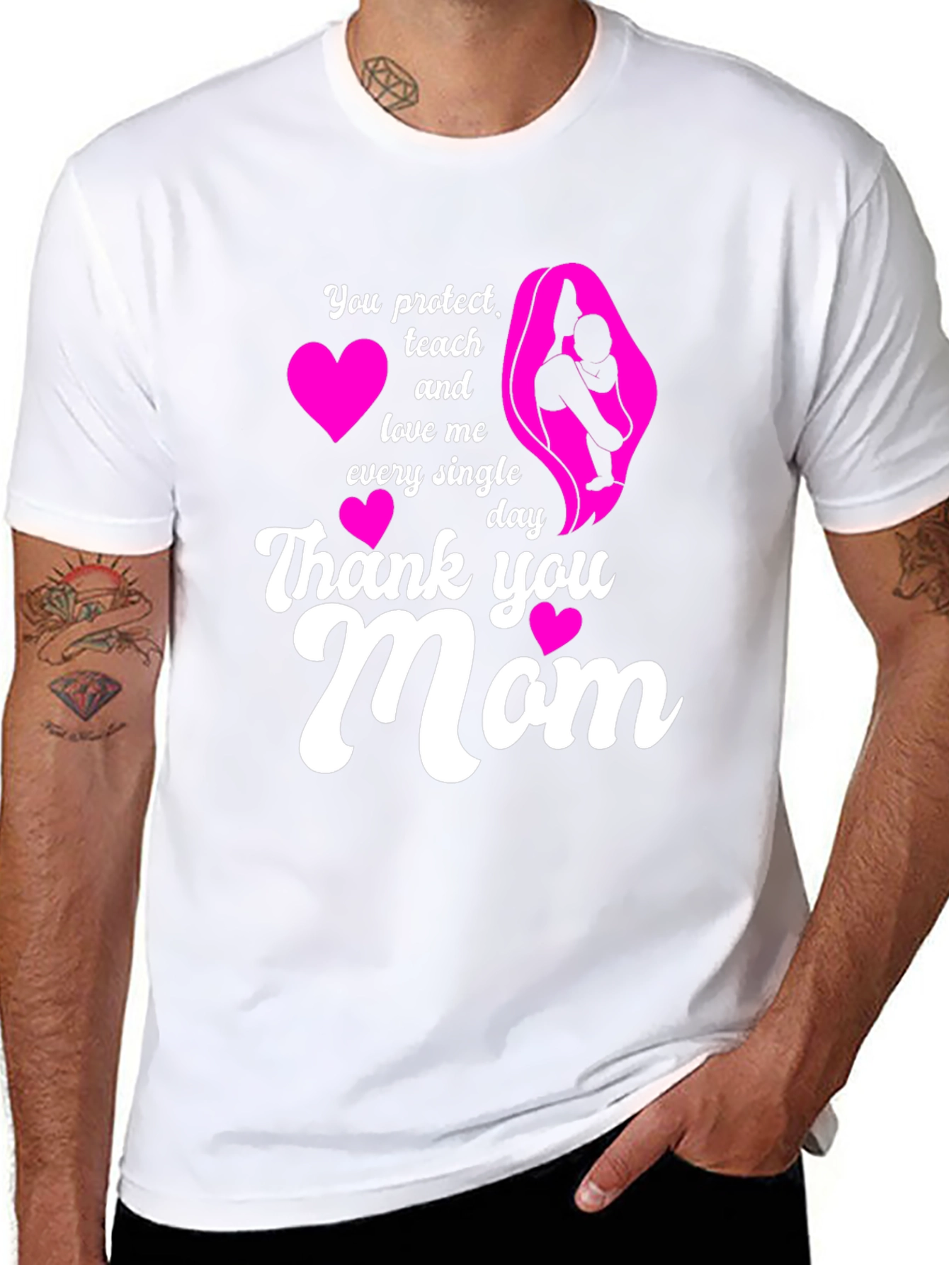 Thank You Mom T-Shirt - Protect Teach Love