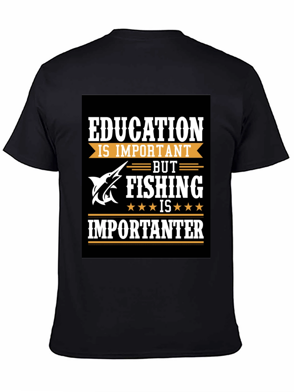 Fishing Humor T-Shirt - Education vs. Fishing