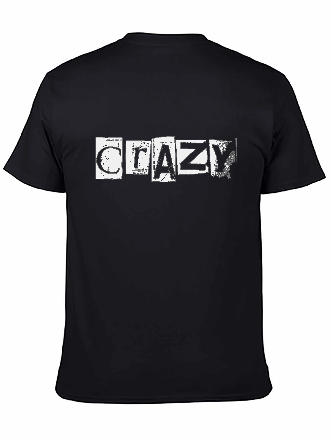 Crazy Graphic Black Tee - Casual Comfort
