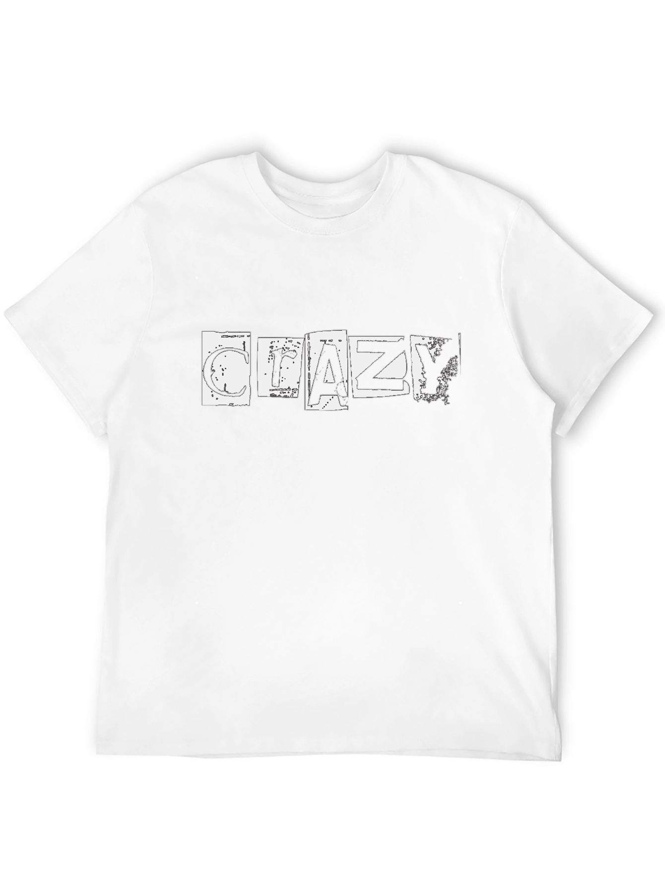 Crazy Graphic Black Tee - Casual Comfort