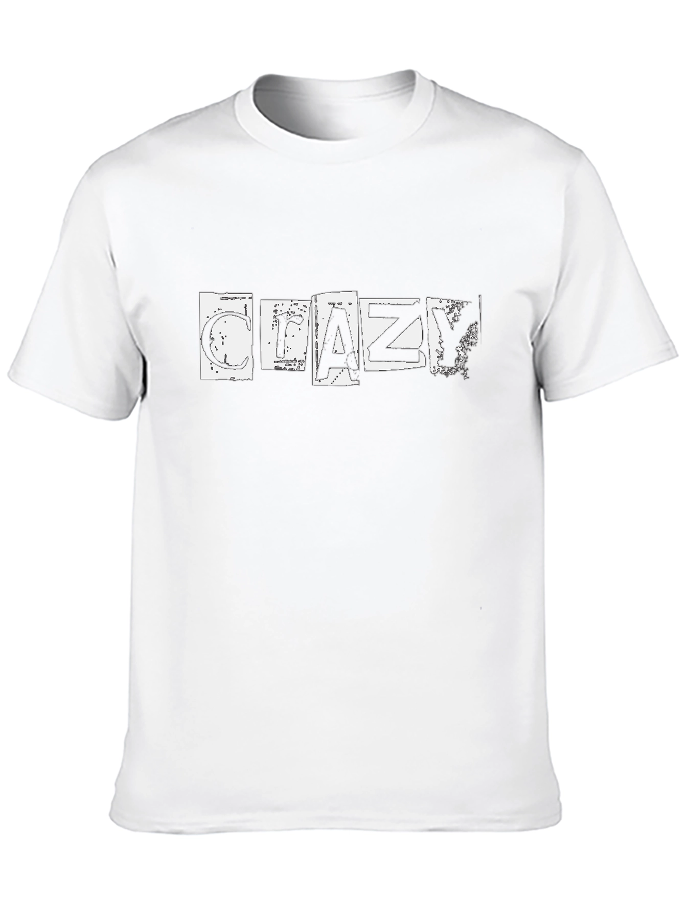 Crazy Graphic Black Tee - Casual Comfort